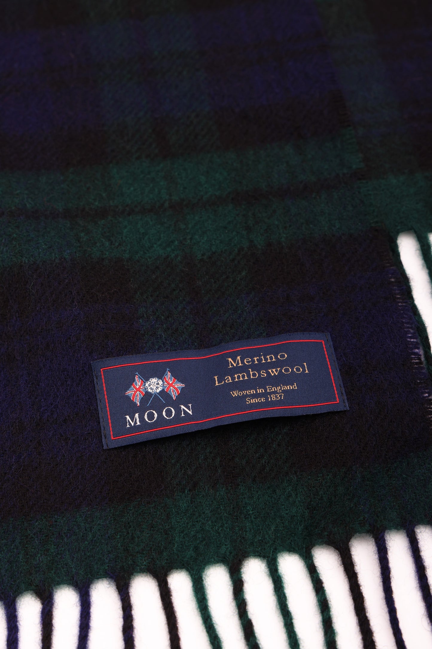 Lambswool Scarf - Black watch check