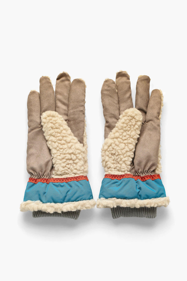 Bouclé Wool Gloves - Beige