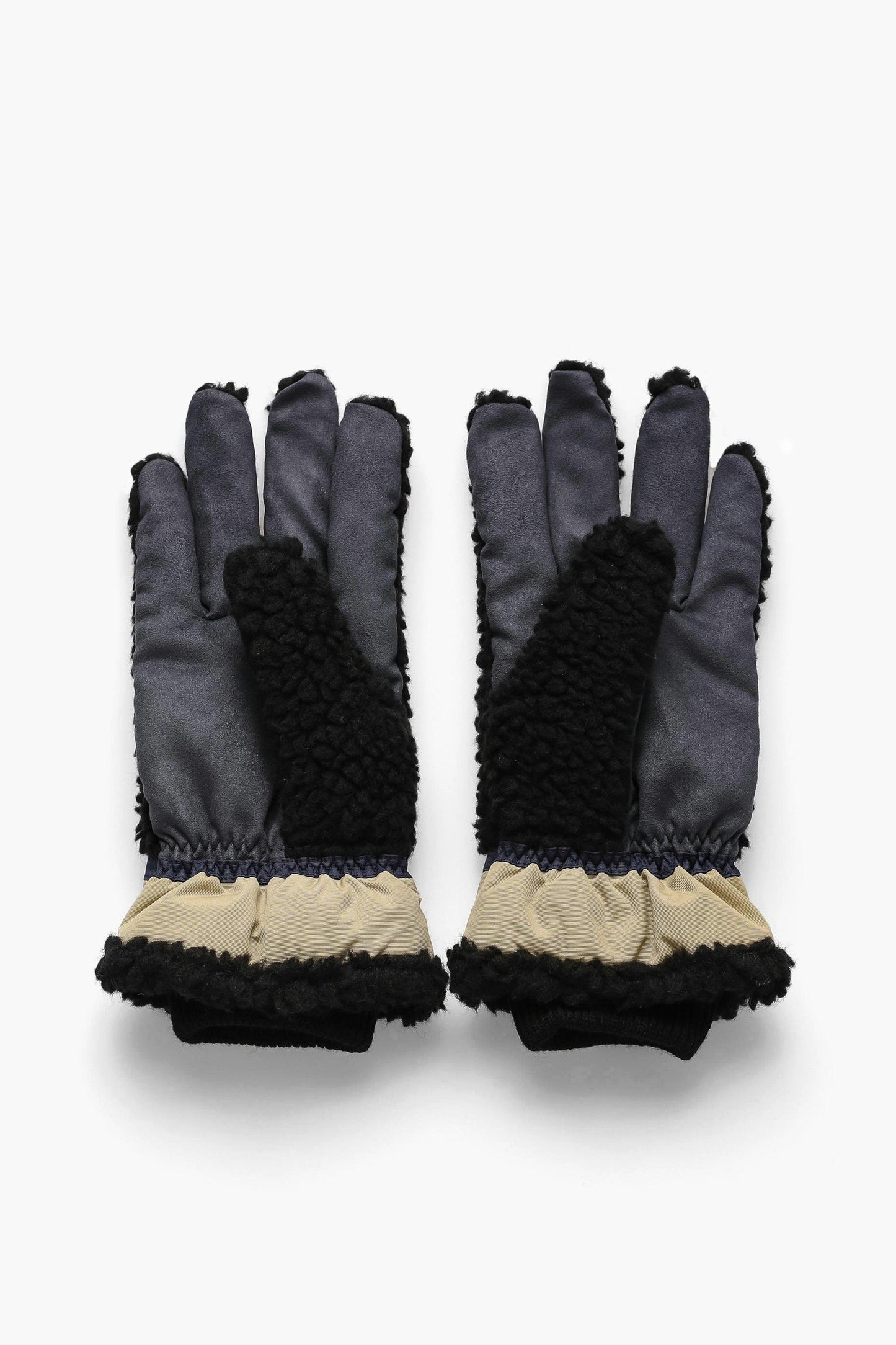 Bouclé Wool Gloves - Black