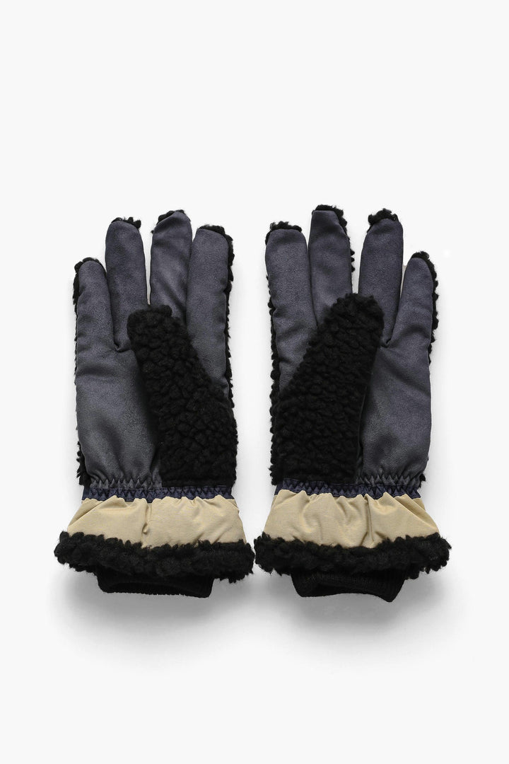 Bouclé Wool Gloves - Black