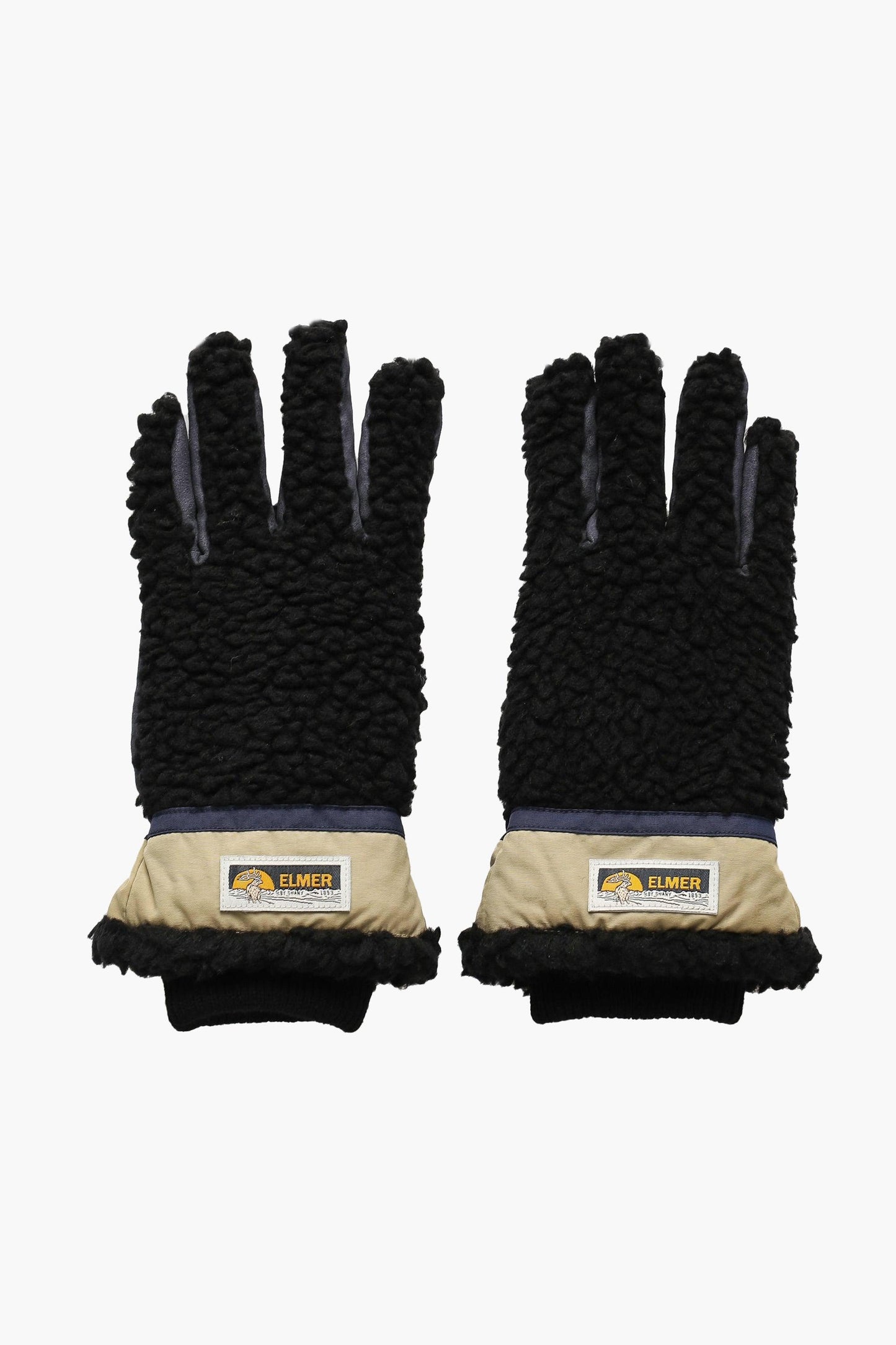 Bouclé Wool Gloves - Black