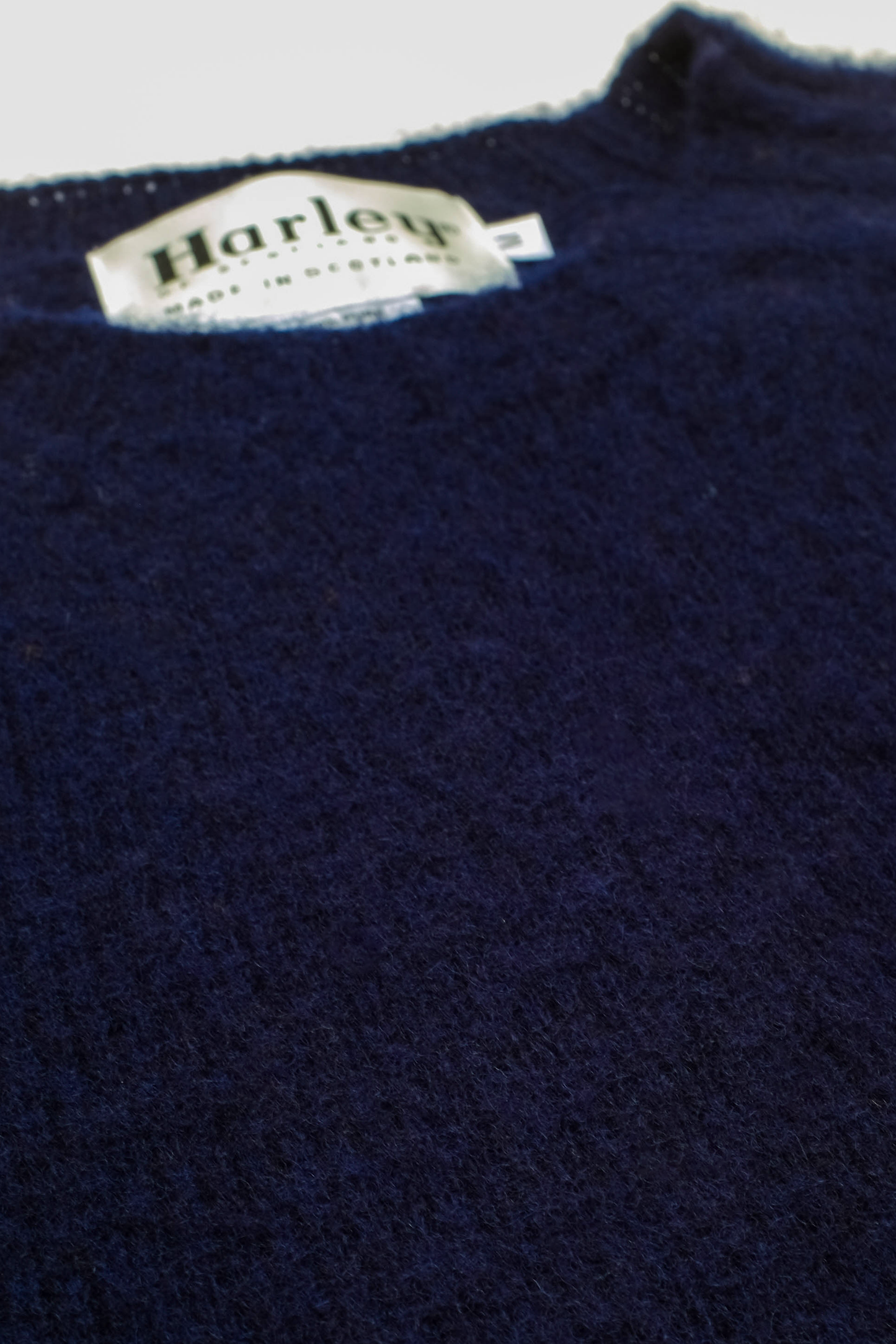Shaggy Dog sweater in navy blue wool