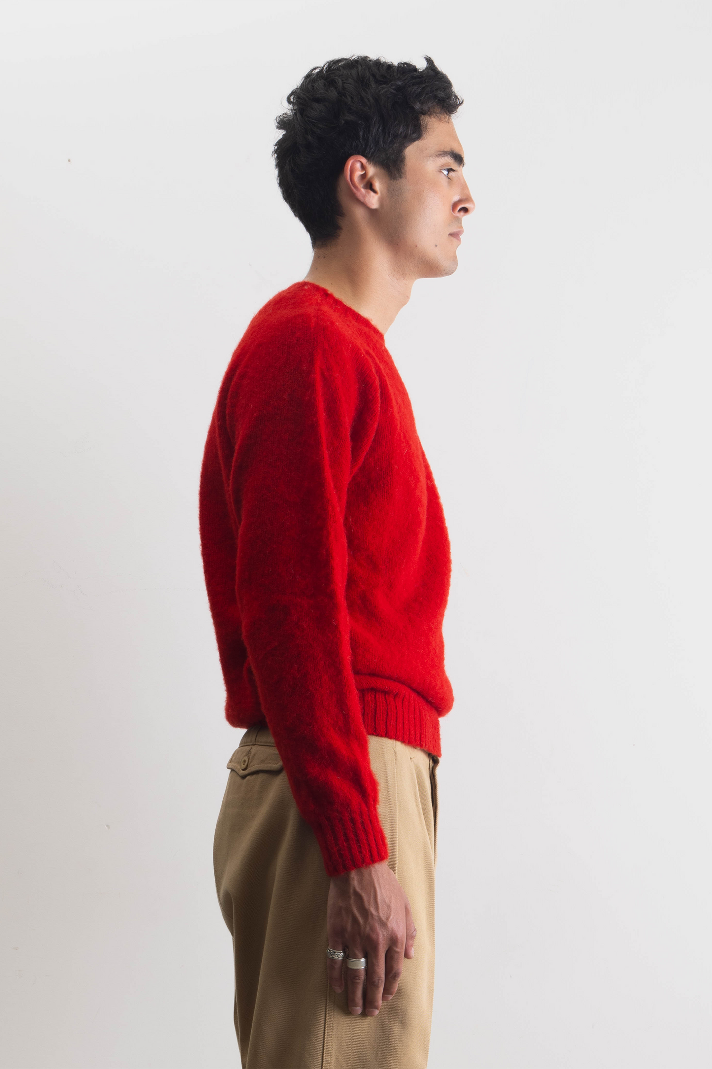 Shaggy Dog Sweater - Red