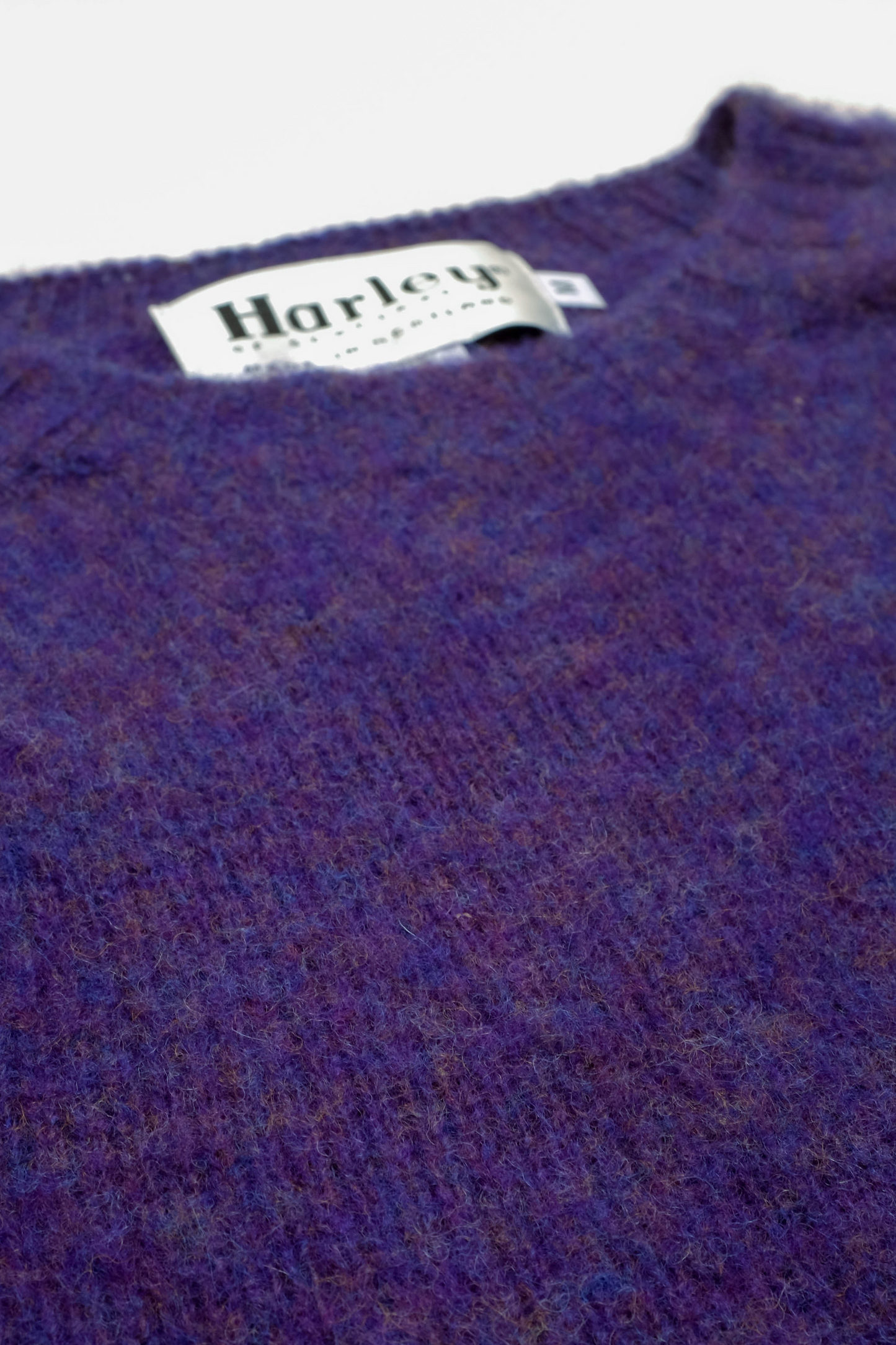 Shaggy Dog sweater in purple wool