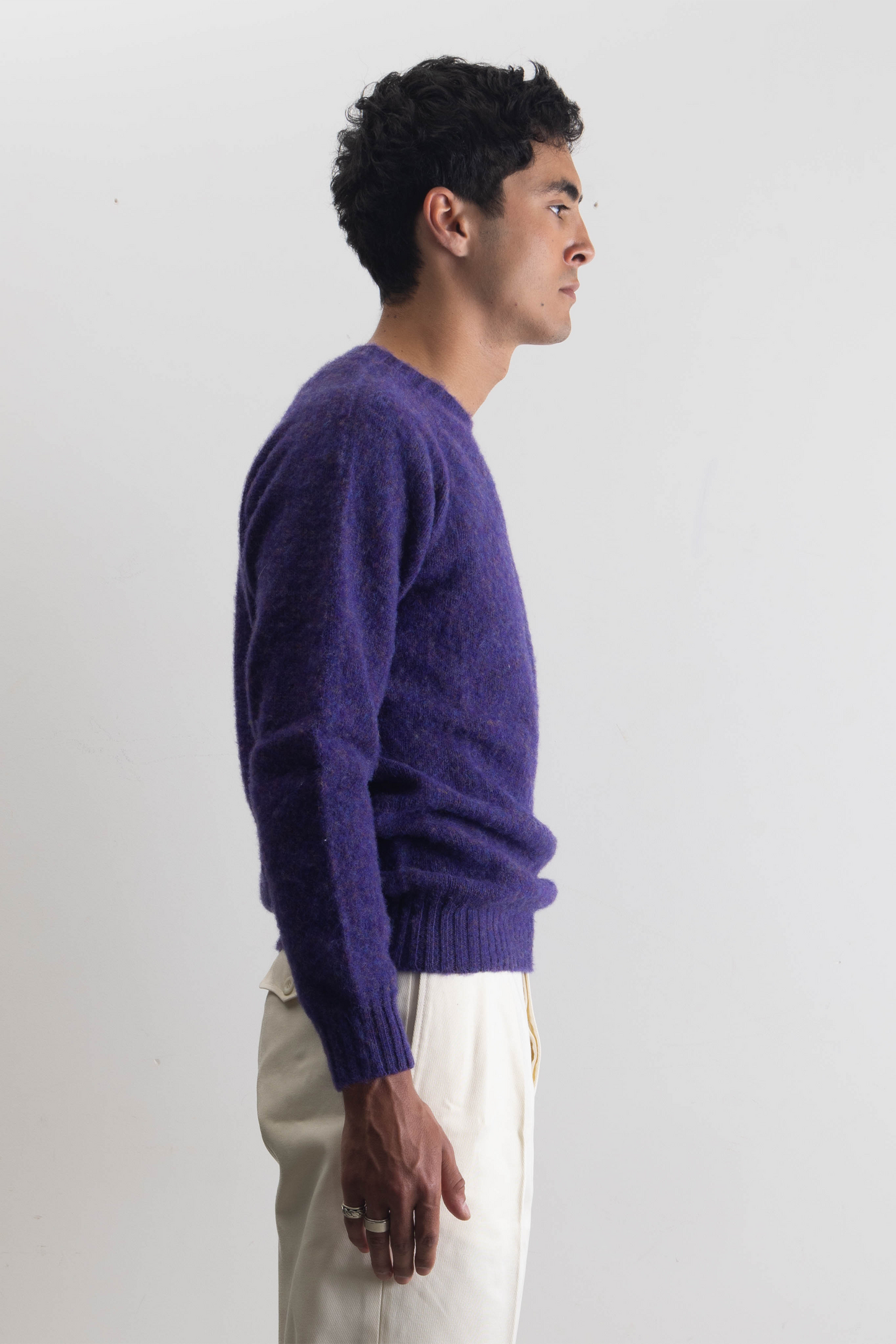 Shaggy Dog Sweater - Purple