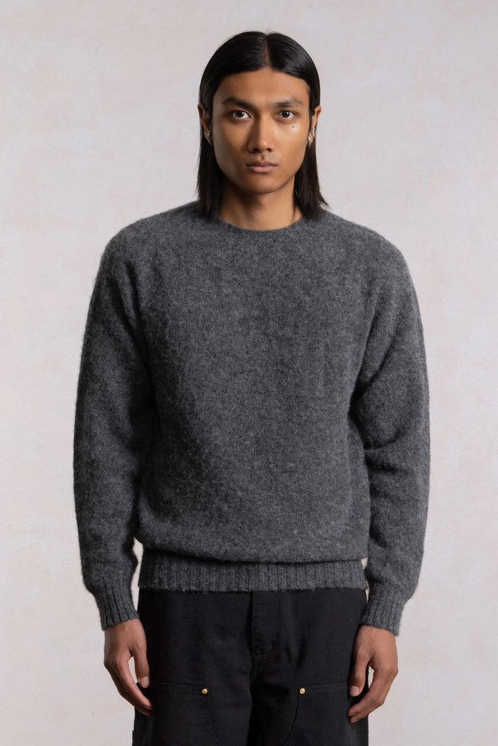 Shaggy Dog Sweater - Dark Gray