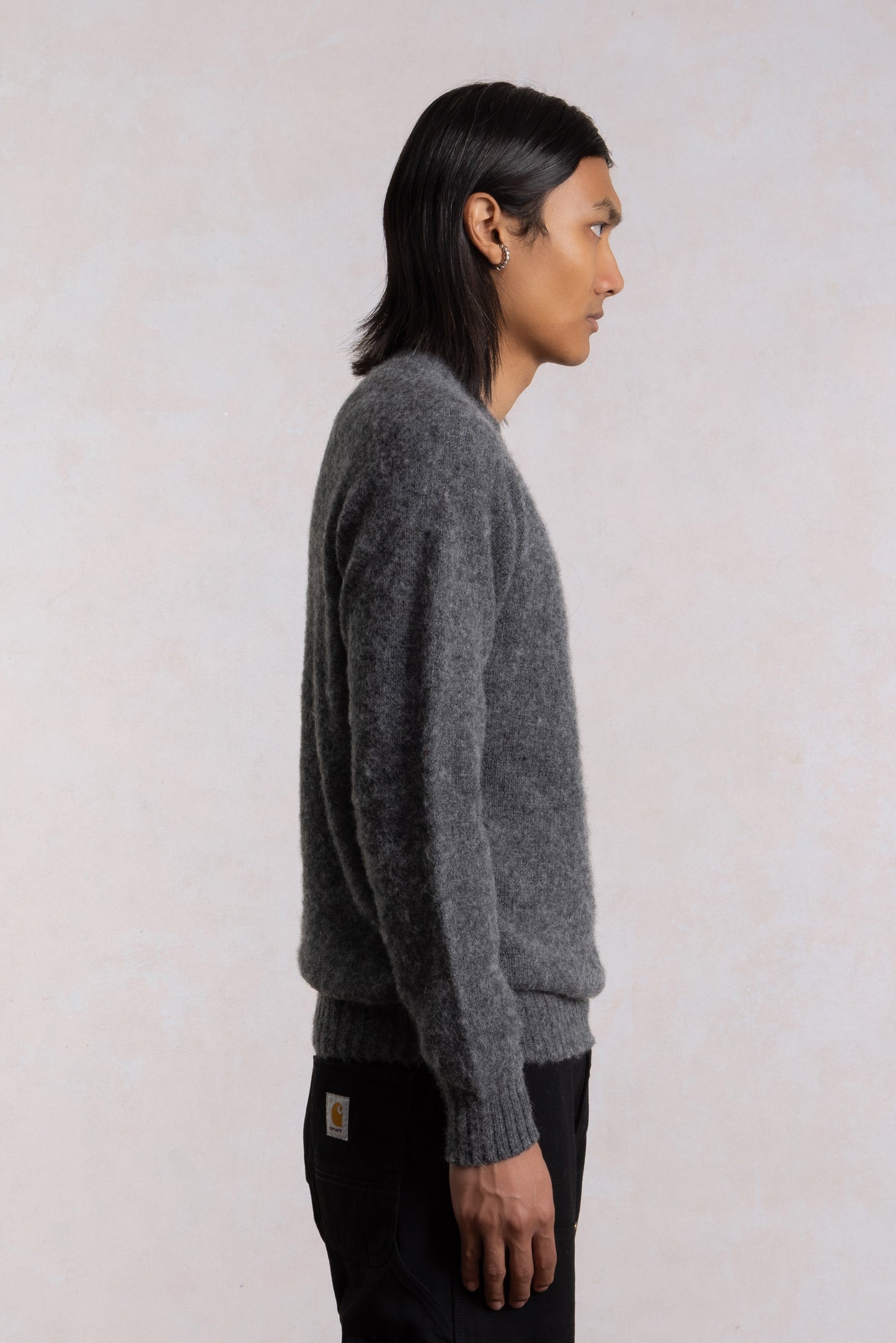 Shaggy Dog Sweater - Dark Gray