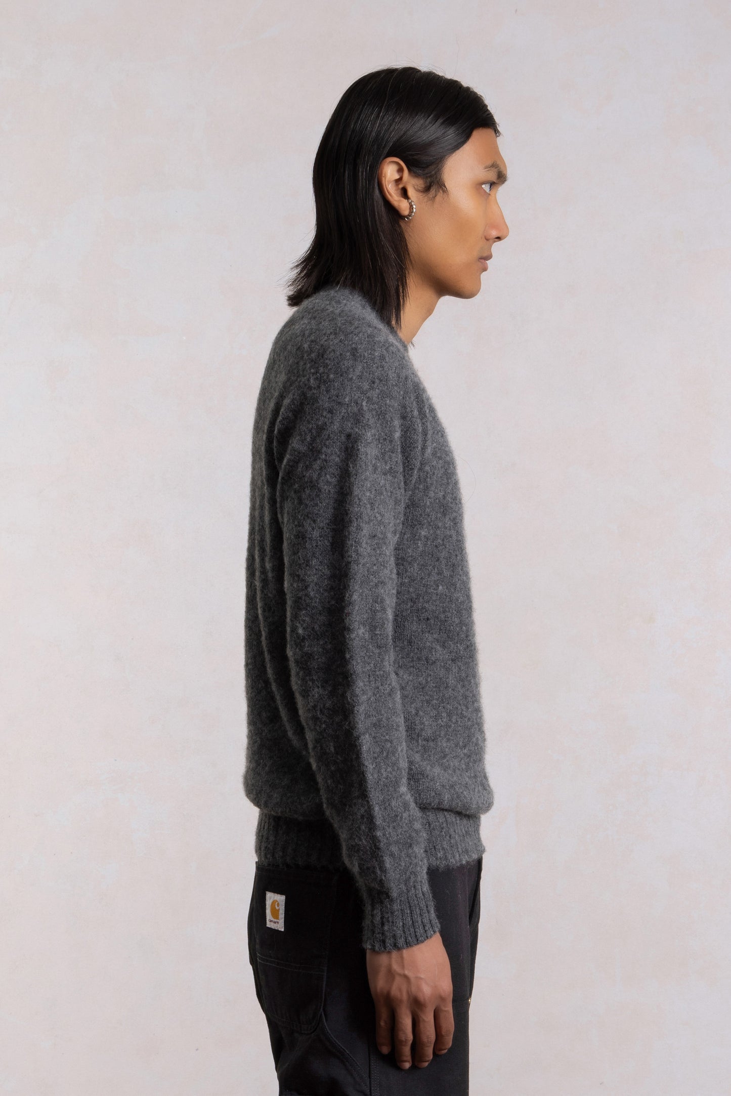 Shaggy Dog Sweater - Dark Gray