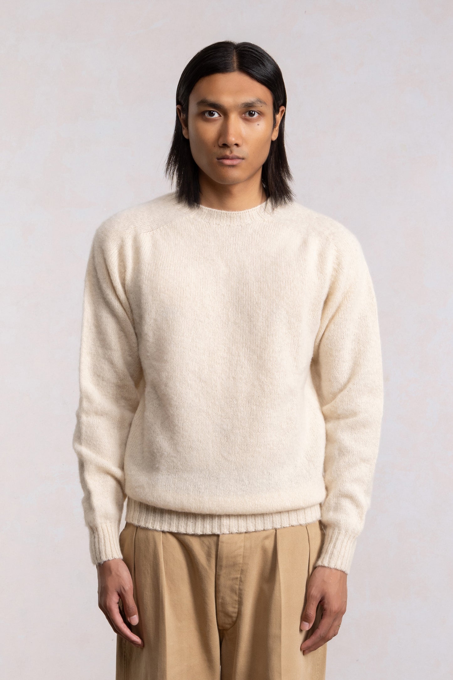 Shaggy Dog Sweater - Cream