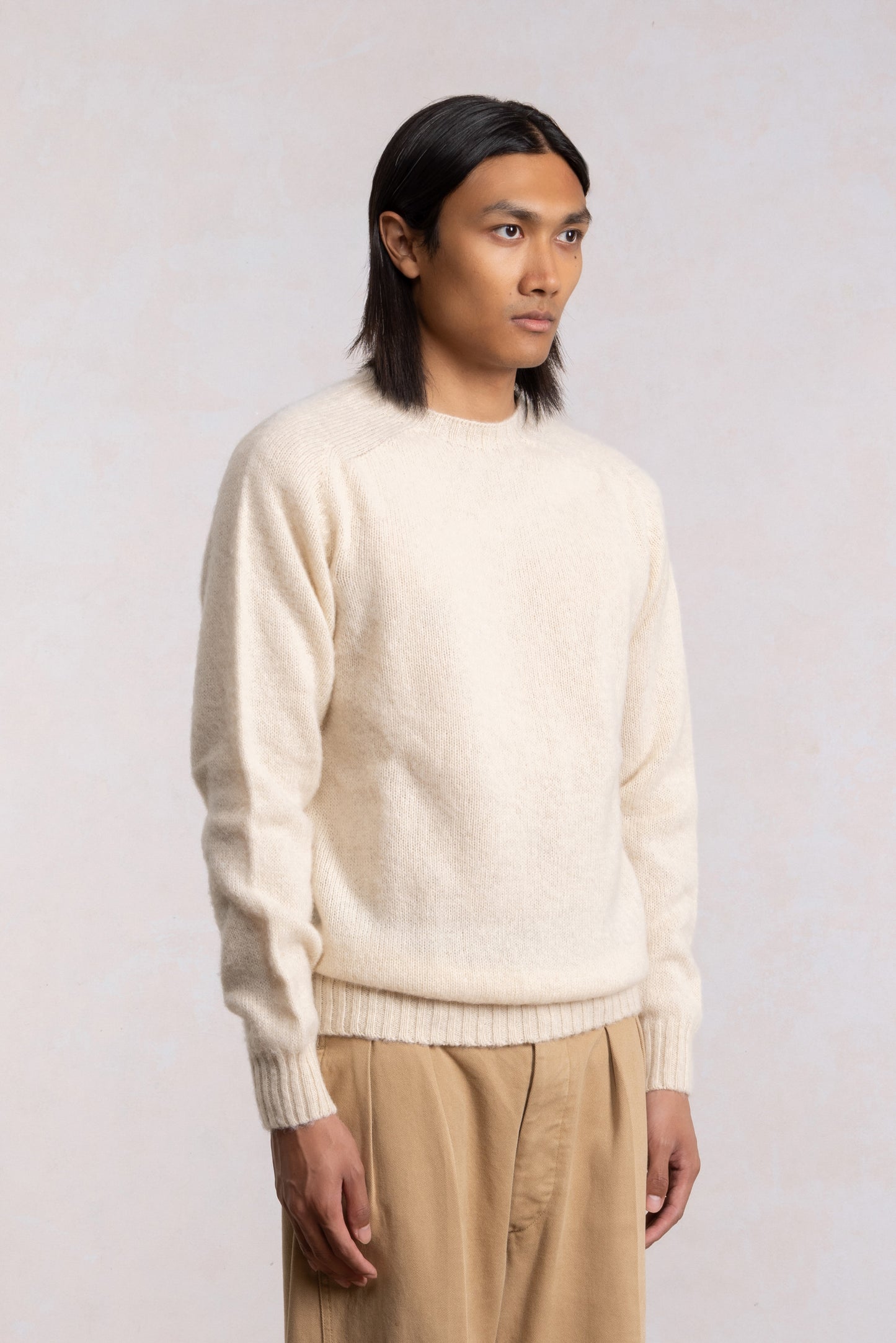 Shaggy Dog Sweater - Cream