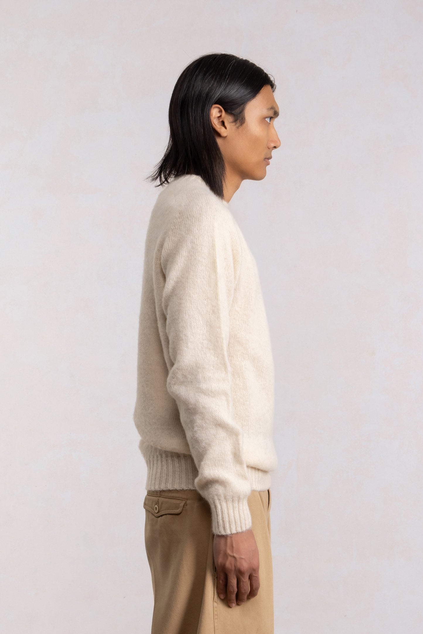 Shaggy Dog Sweater - Cream