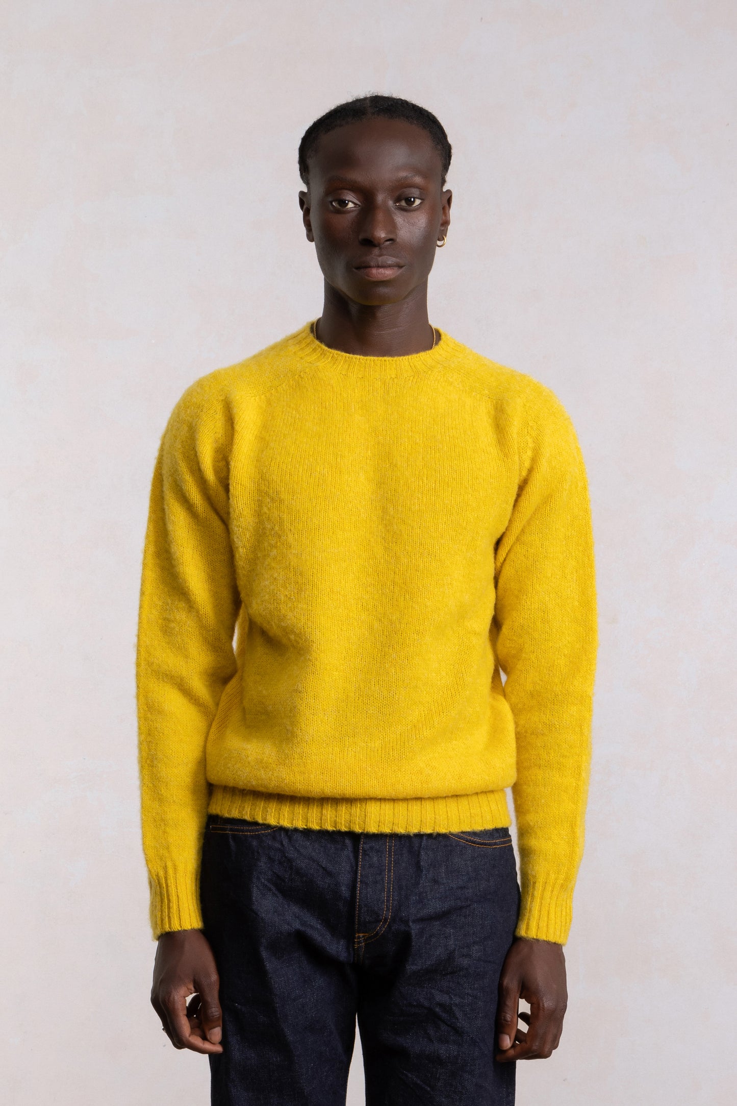 Shaggy Dog Sweater - Yellow