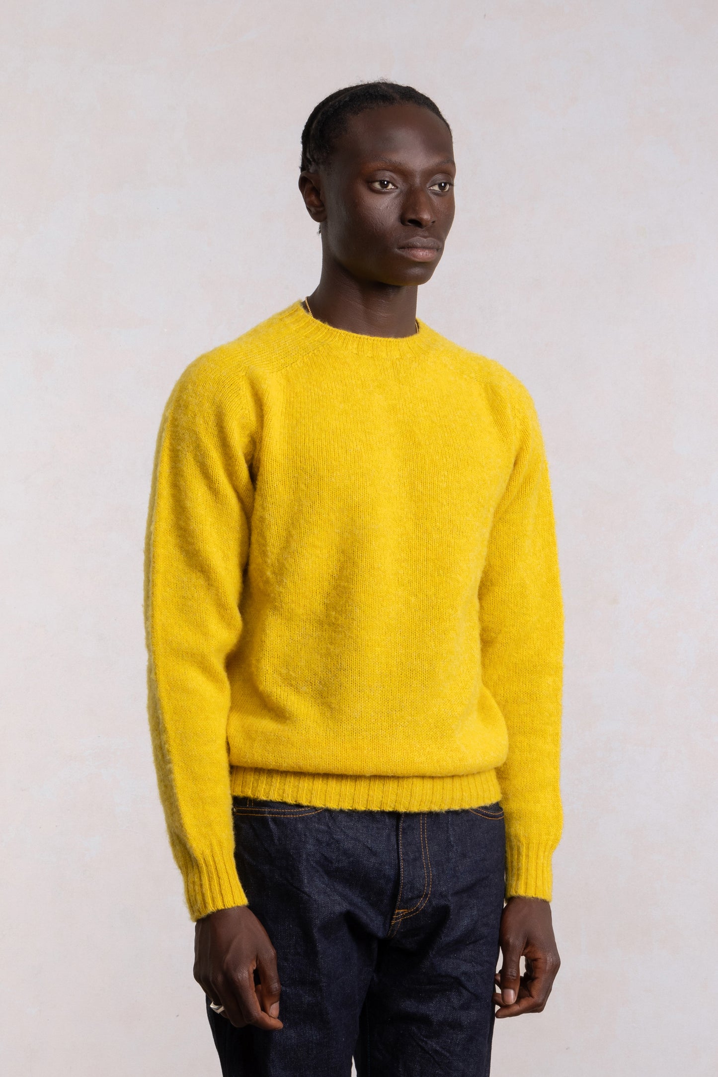 Shaggy Dog Sweater - Yellow