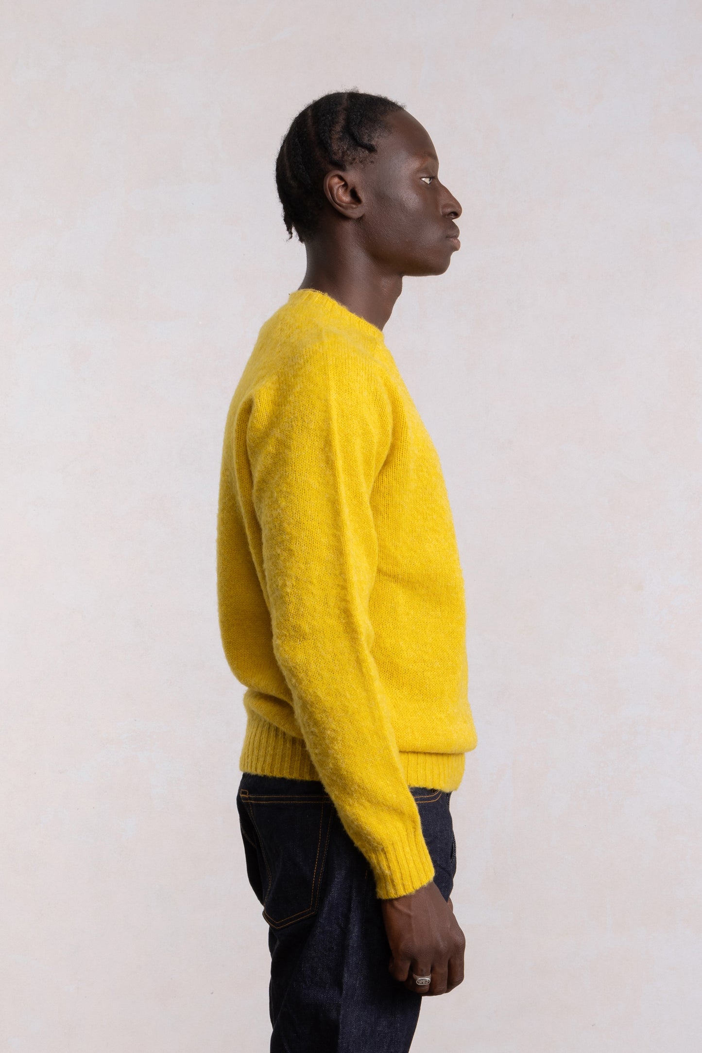 Shaggy Dog Sweater - Yellow