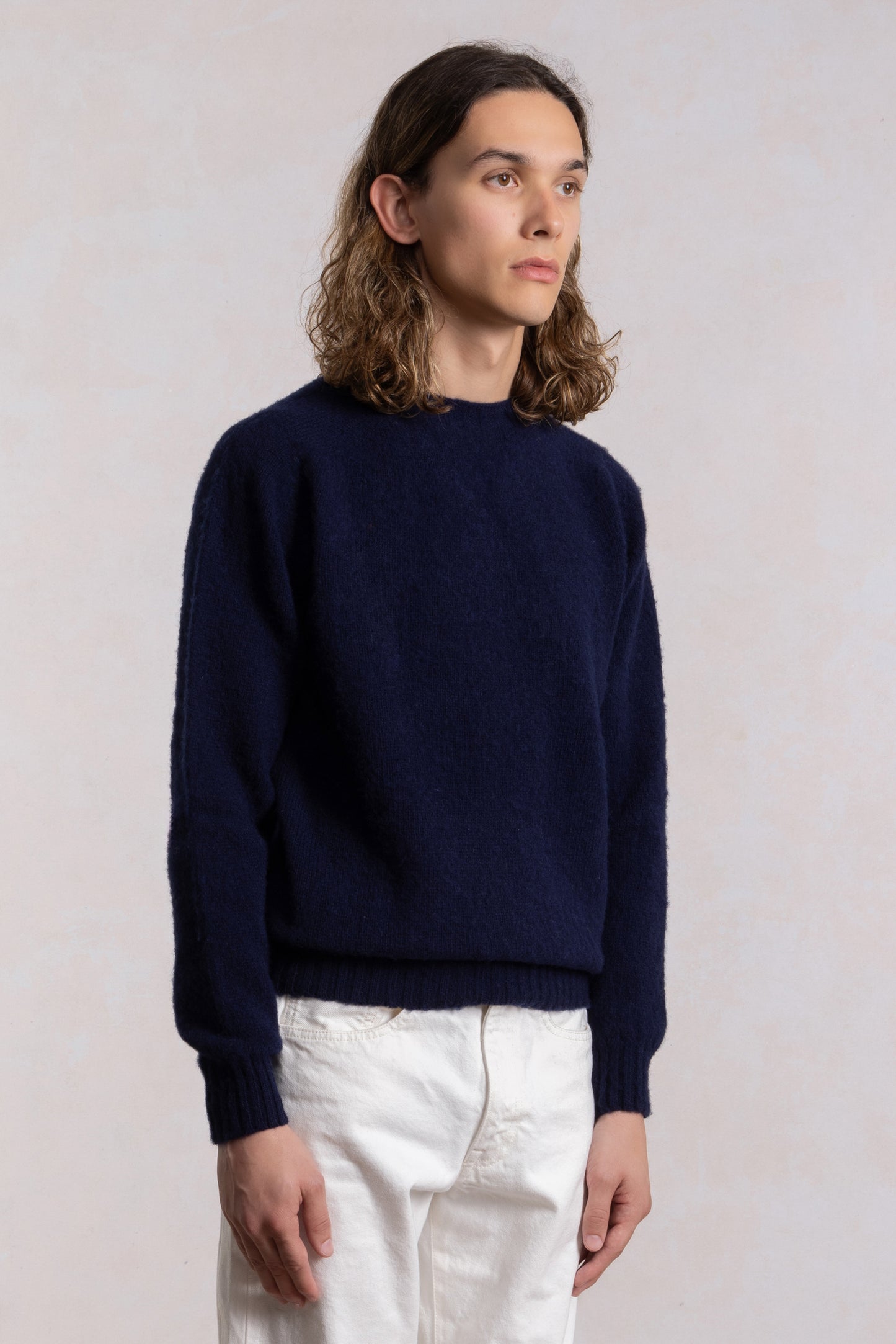 Shaggy Dog Sweater - Navy