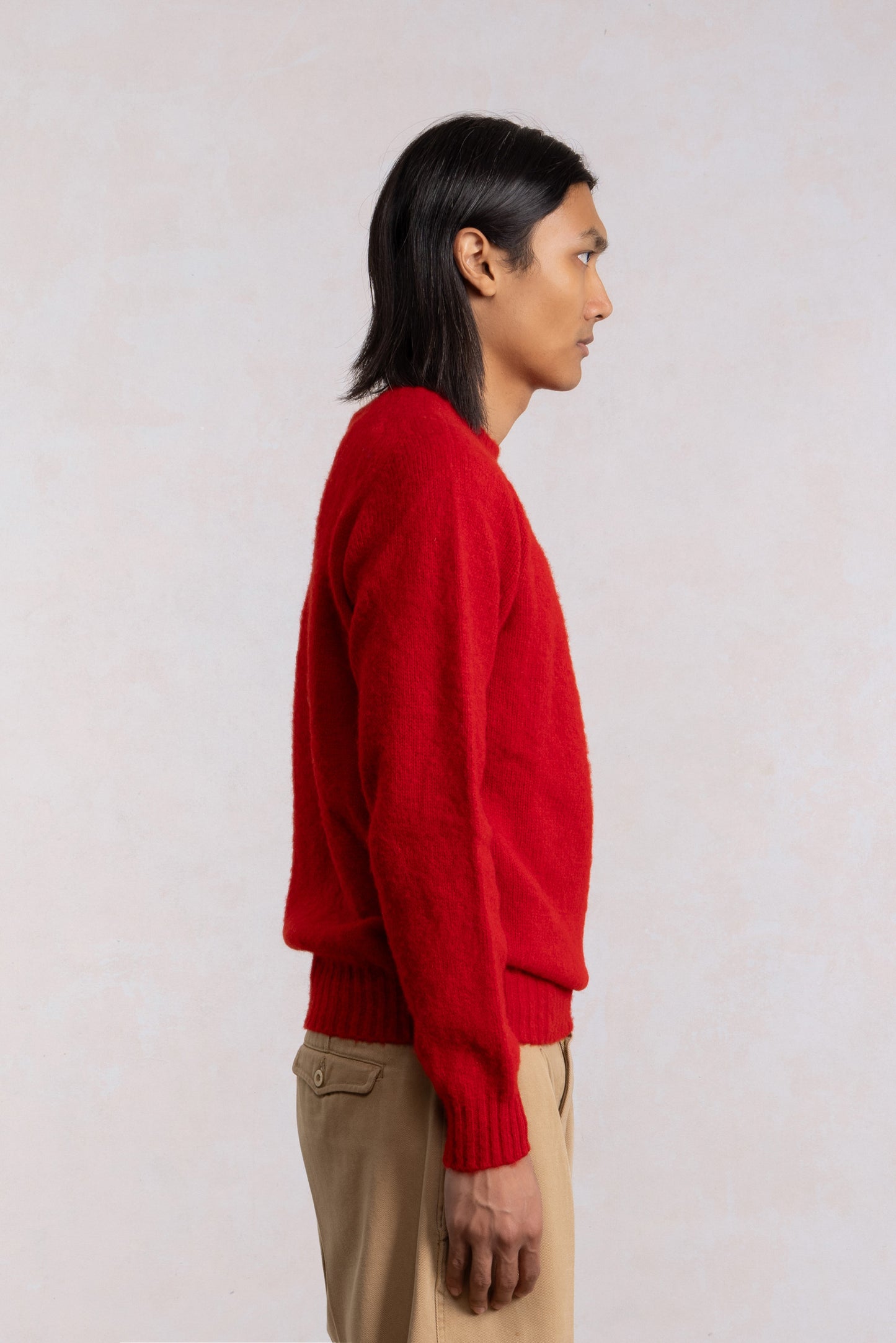 Shaggy Dog Sweater - Red