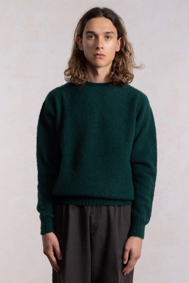 Shaggy Dog Sweater - Forest Green