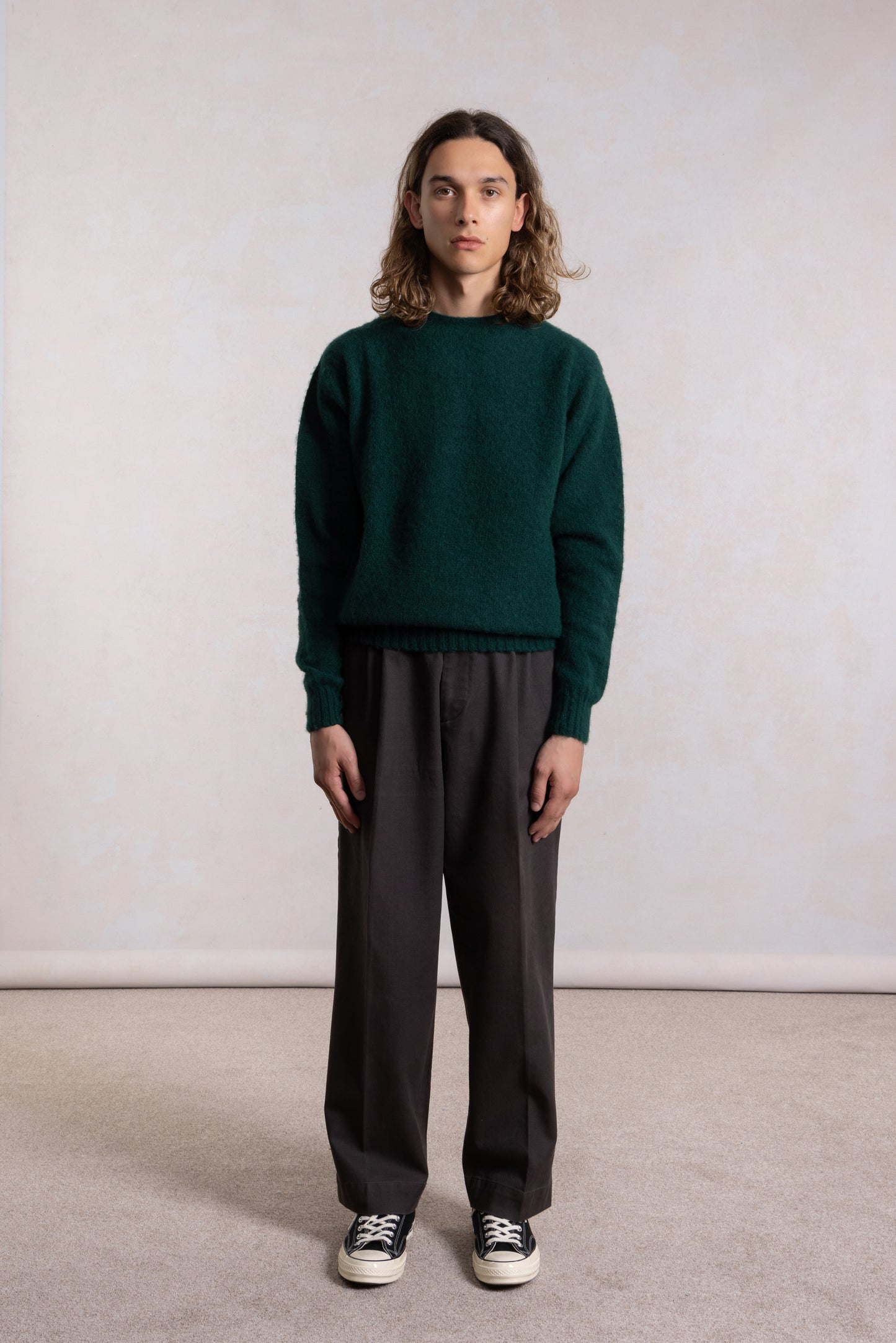 Shaggy Dog Sweater - Forest Green