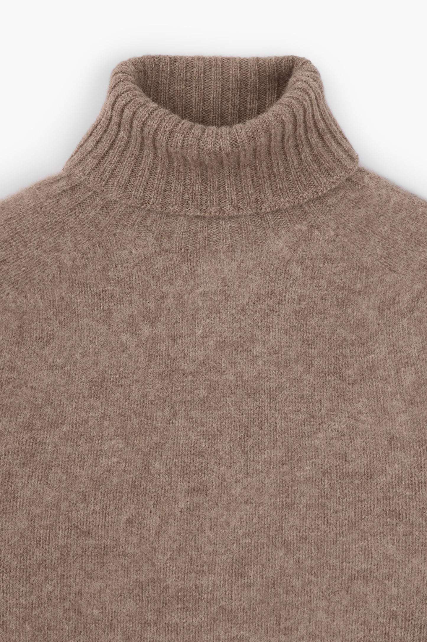 Shaggy Dog wool turtleneck sweater - Brown