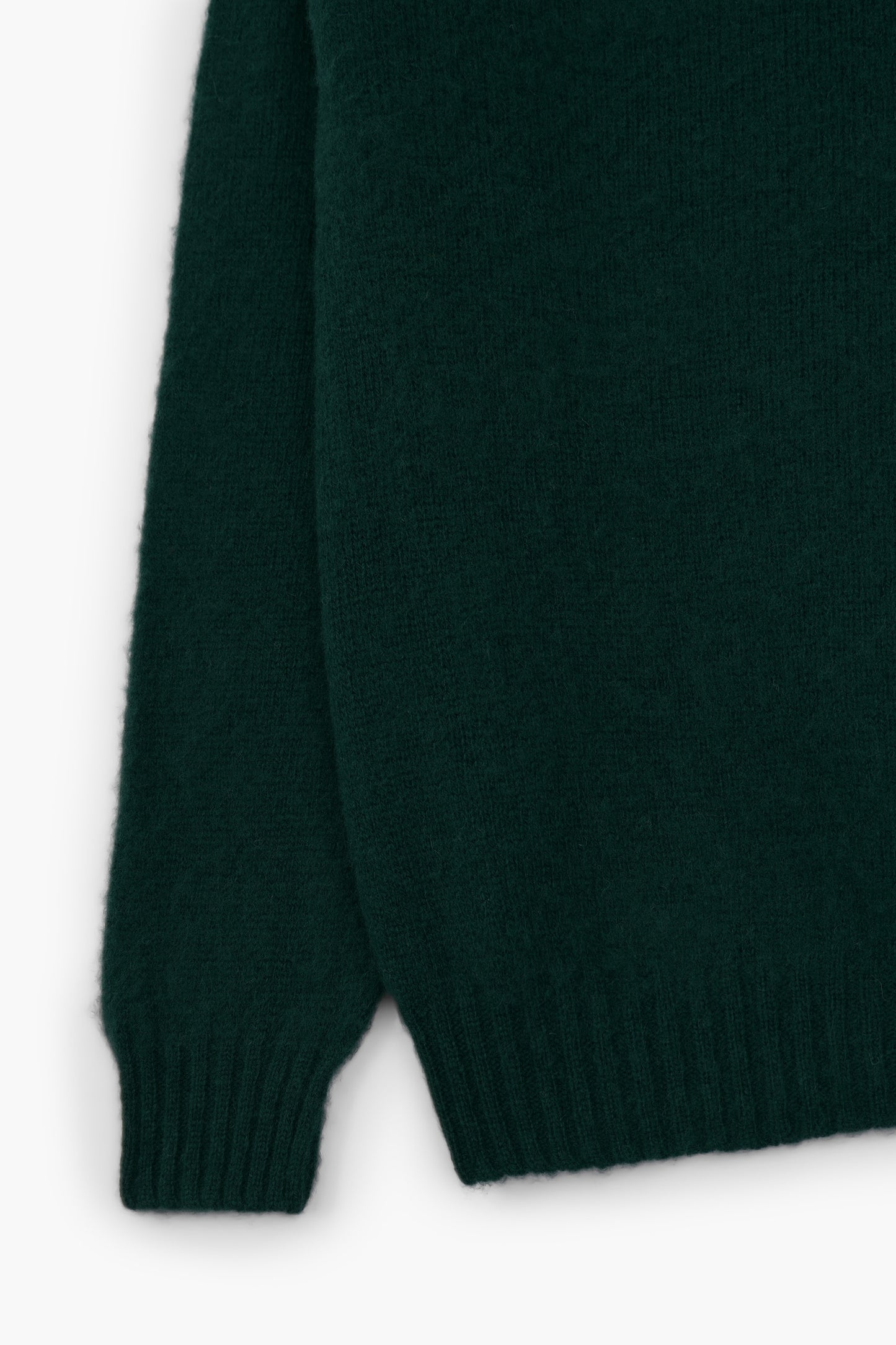 Shaggy Dog wool turtleneck sweater - Dark Green