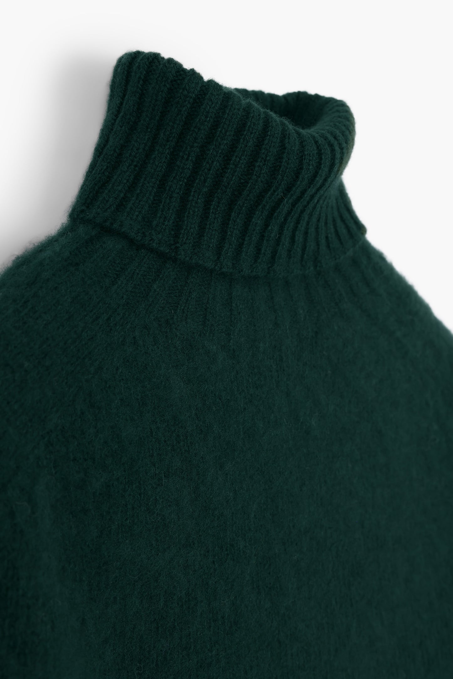 Shaggy Dog wool turtleneck sweater - Dark Green