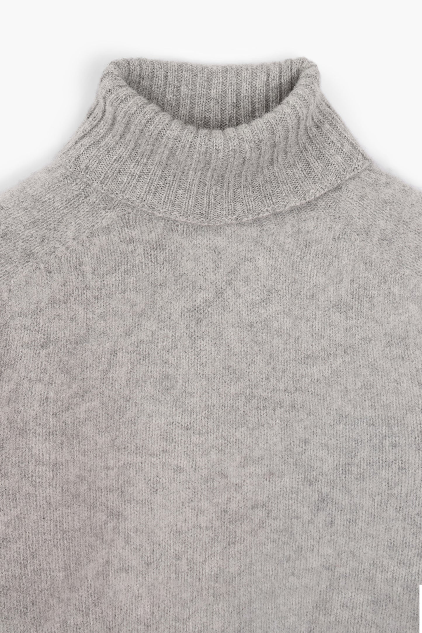 Shaggy Dog wool turtleneck sweater - Gray