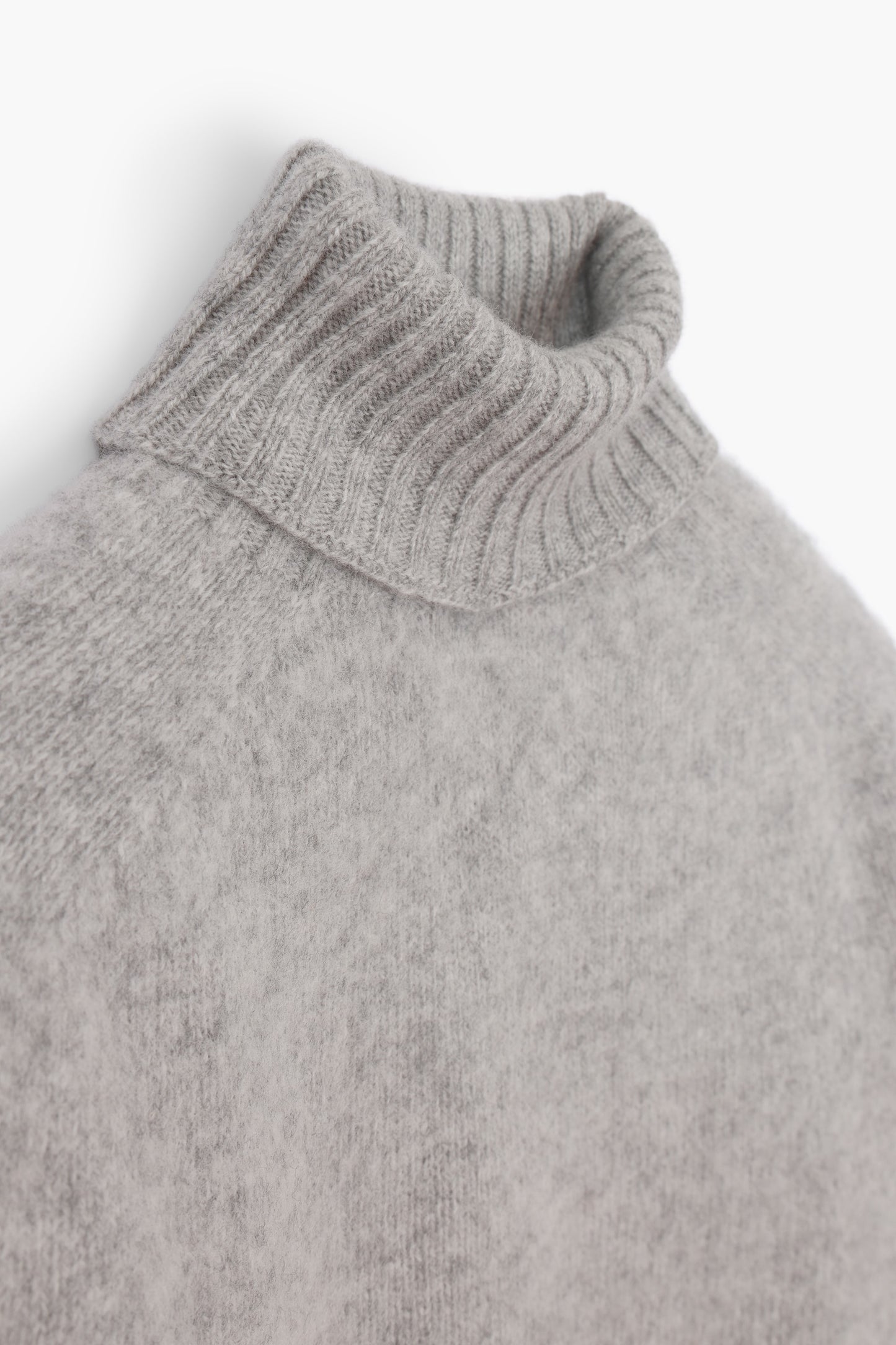 Shaggy Dog wool turtleneck sweater - Gray