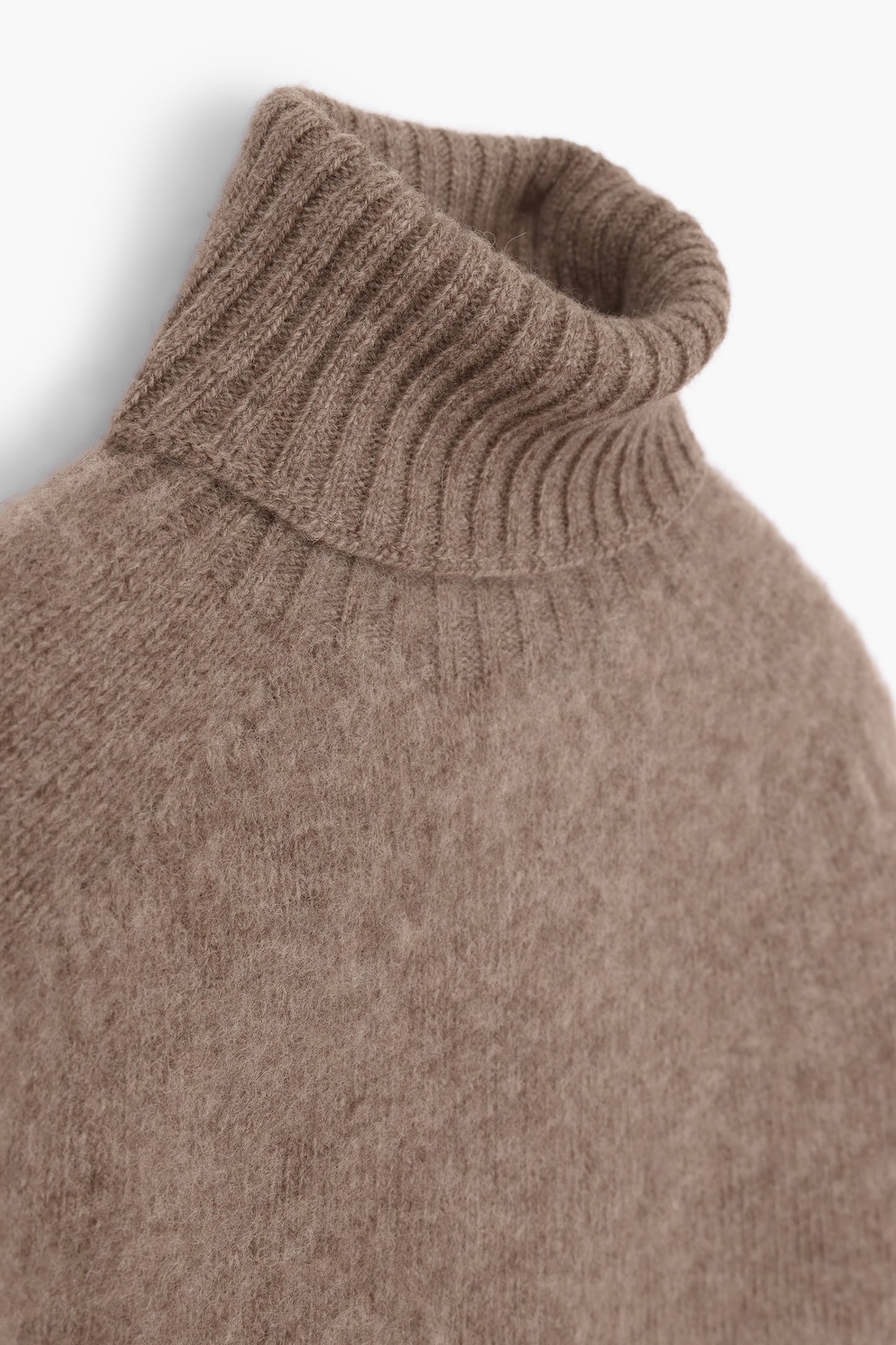 Shaggy Dog wool turtleneck sweater - Brown