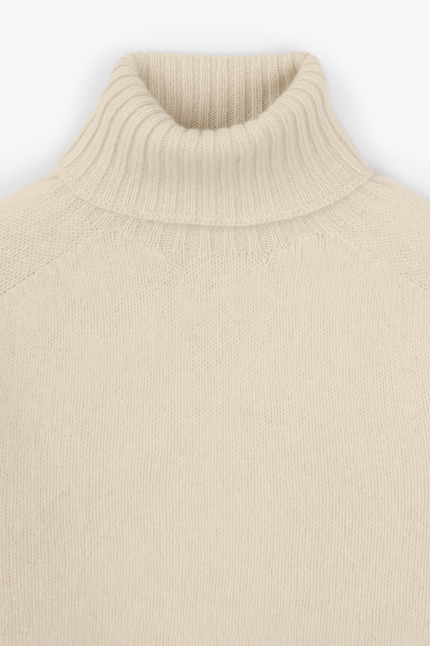 Shaggy Dog wool turtleneck sweater - Cream