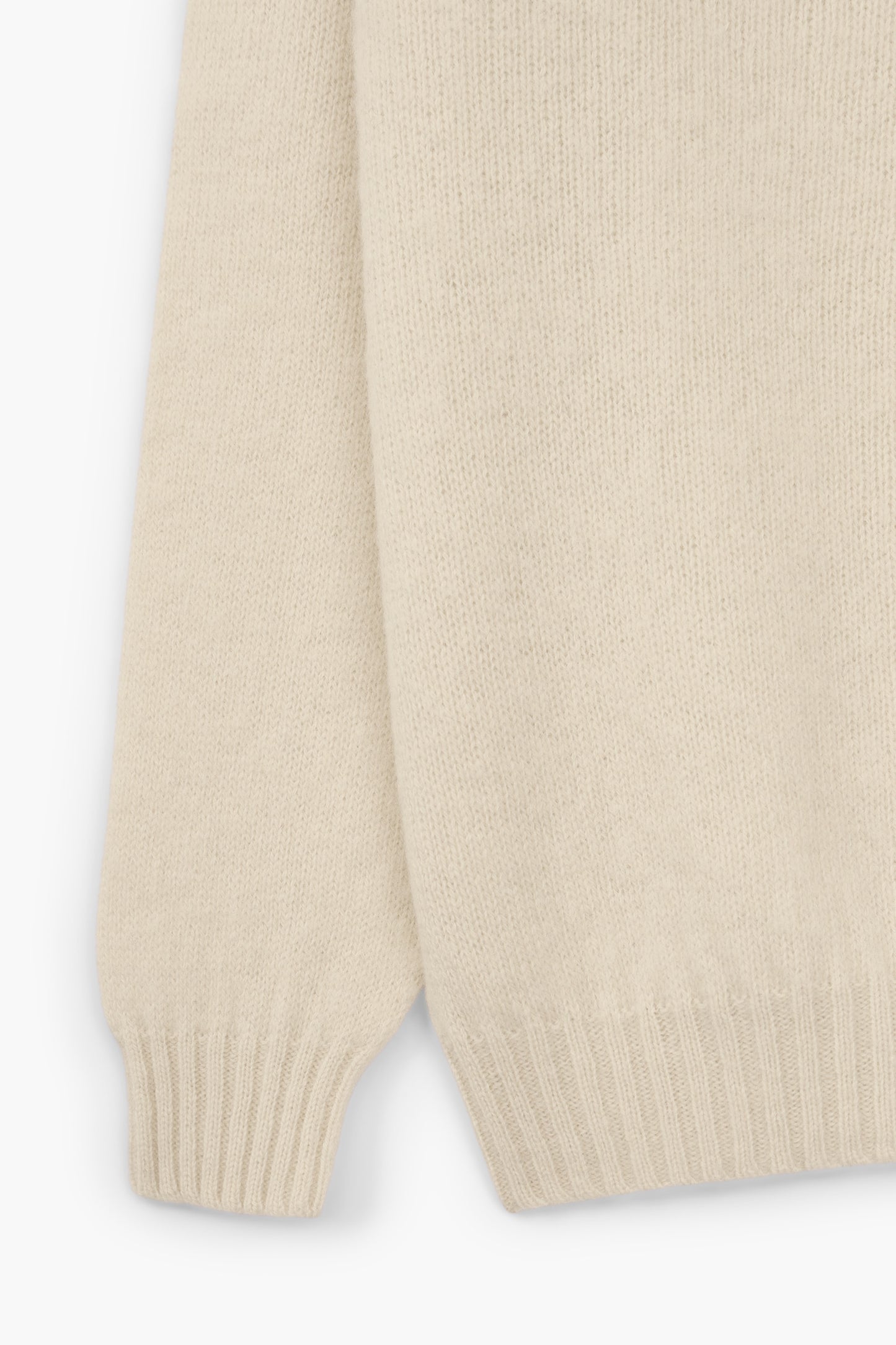 Shaggy Dog wool turtleneck sweater - Cream