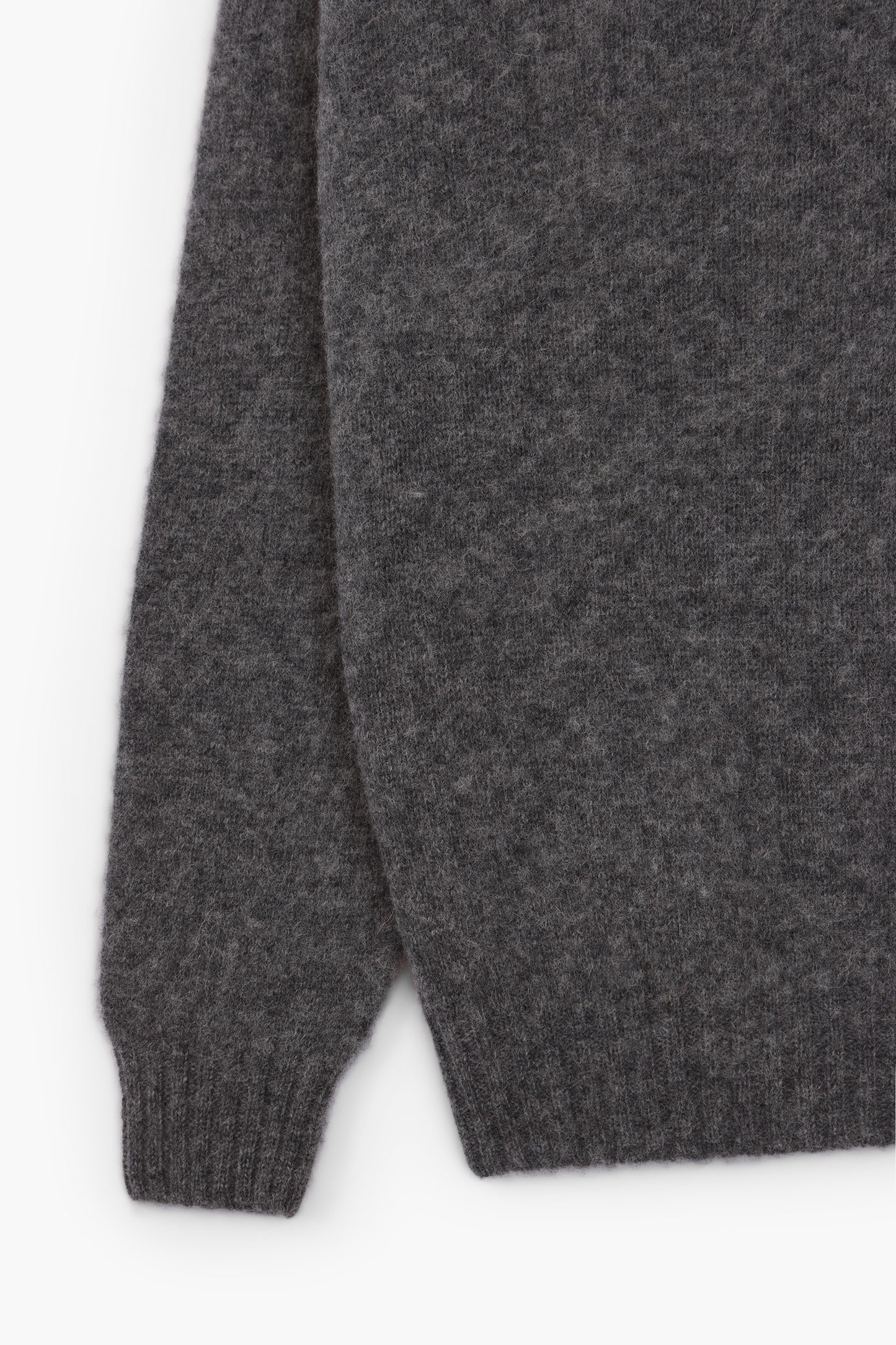 Shaggy Dog wool turtleneck sweater - Dark Grey