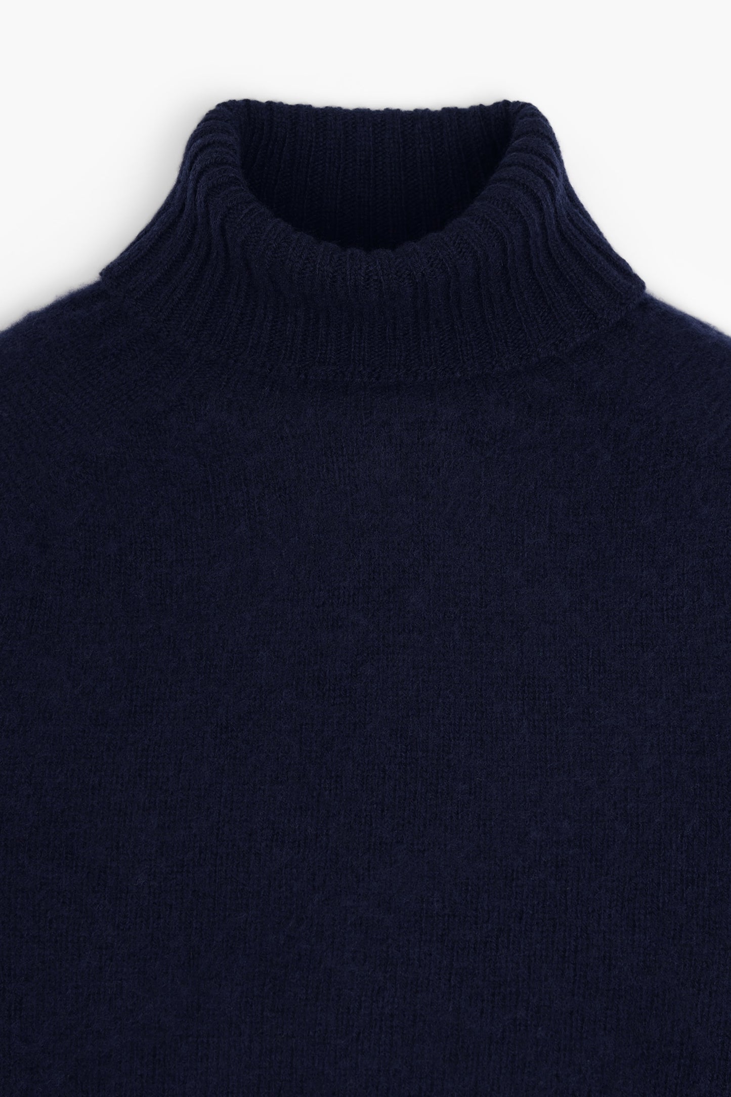 Shaggy Dog wool turtleneck sweater - Navy Blue