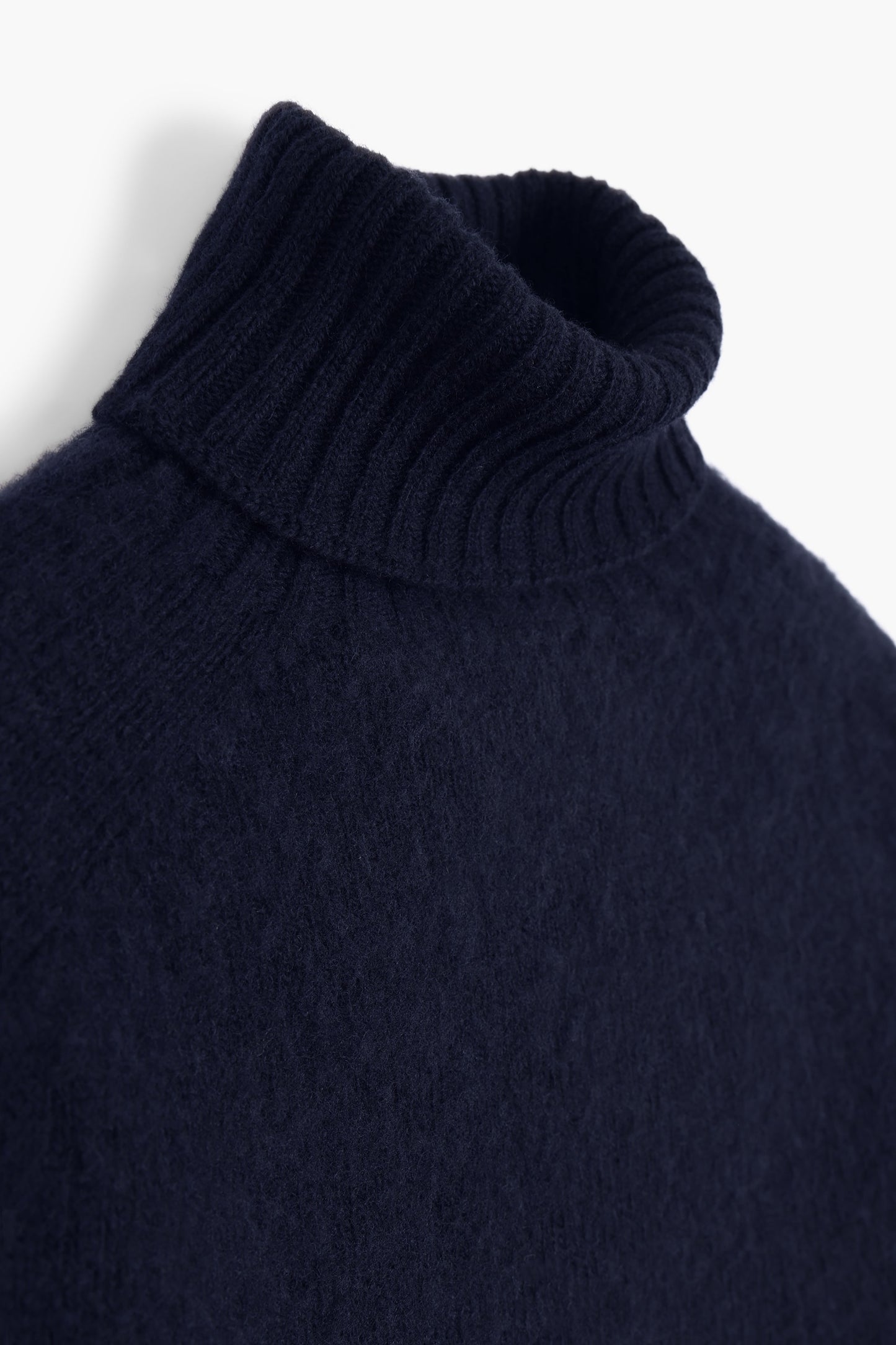 Shaggy Dog wool turtleneck sweater - Navy Blue