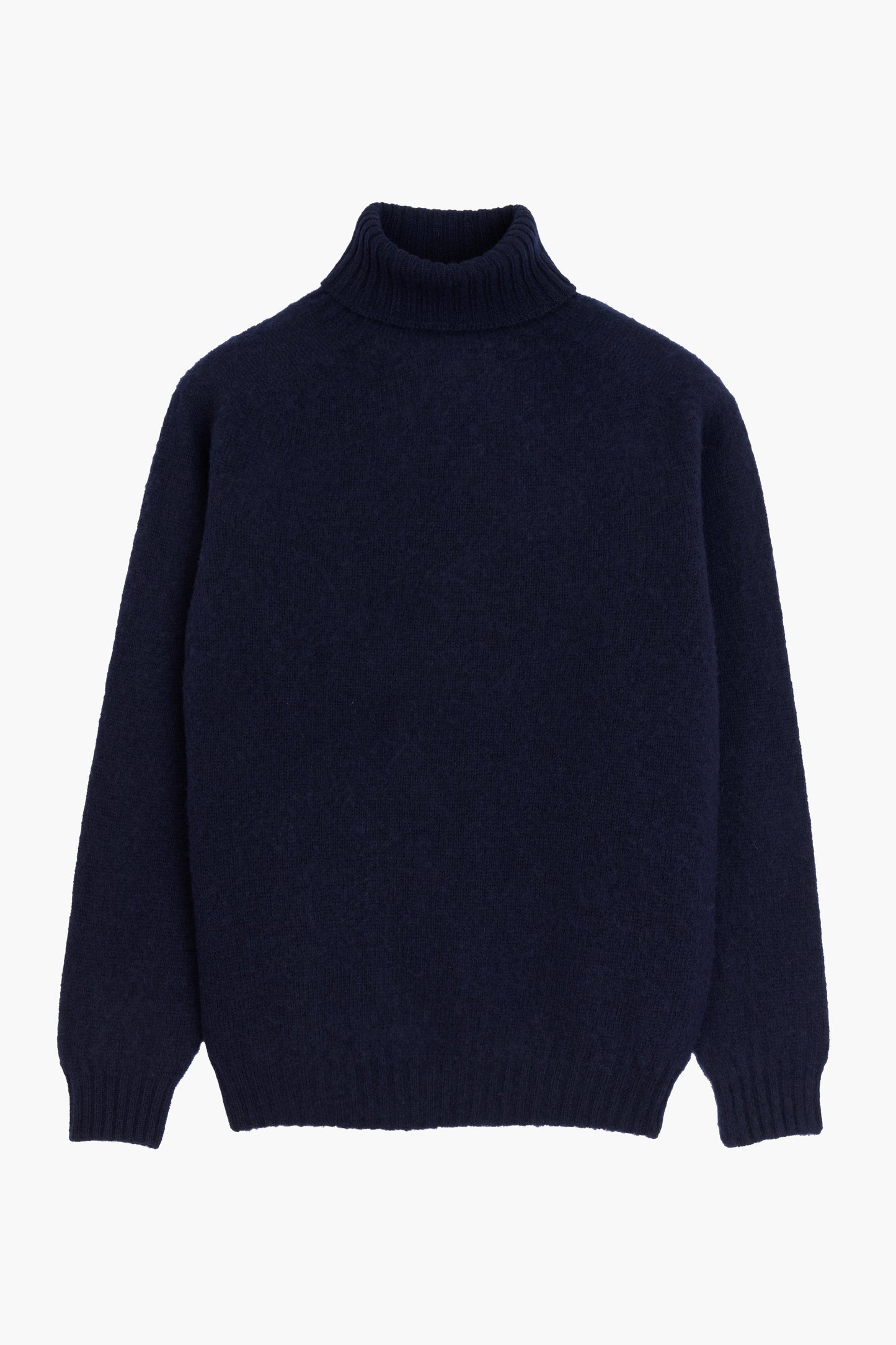 Shaggy Dog wool turtleneck sweater - Navy Blue