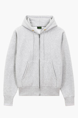 Zipped hoodie Max-weight - Heather Grey