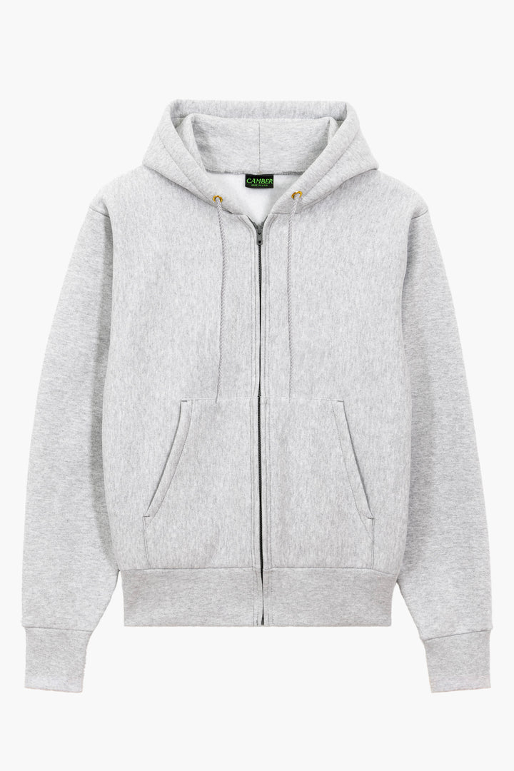 Zipped hoodie Max-weight - Heather Grey