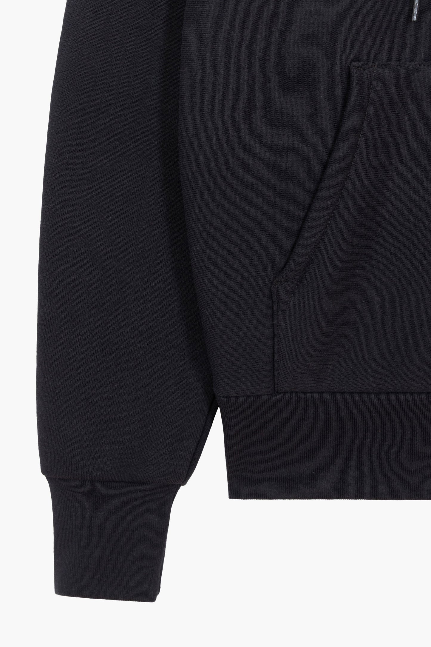 Zipped hoodie Max-weight - Black