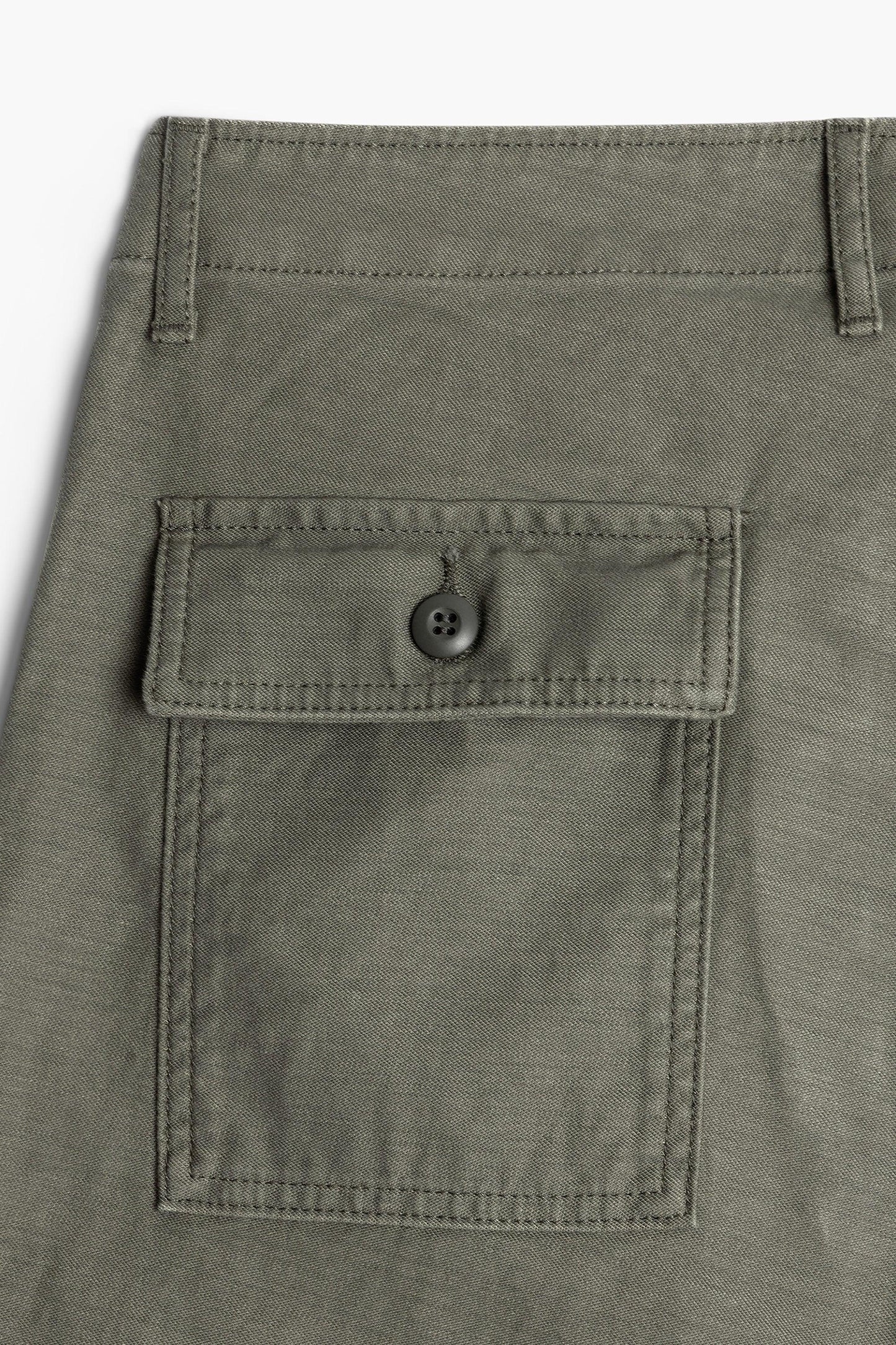 Cotton fatigue pants - Olive