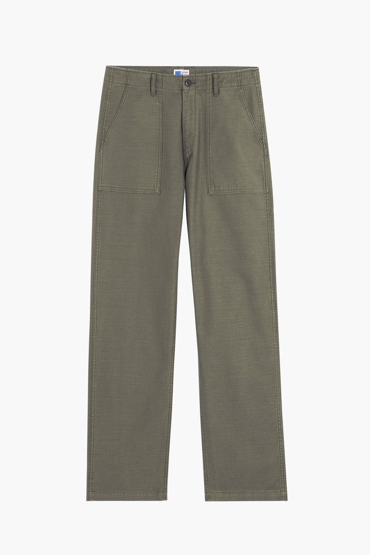 Fatigue pants en coton - Olive