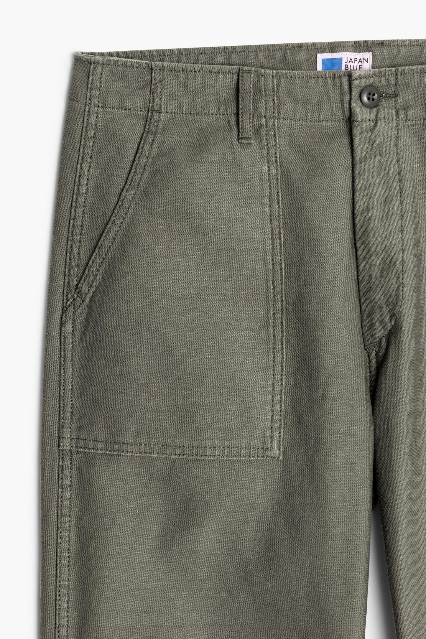 Cotton fatigue pants - Olive