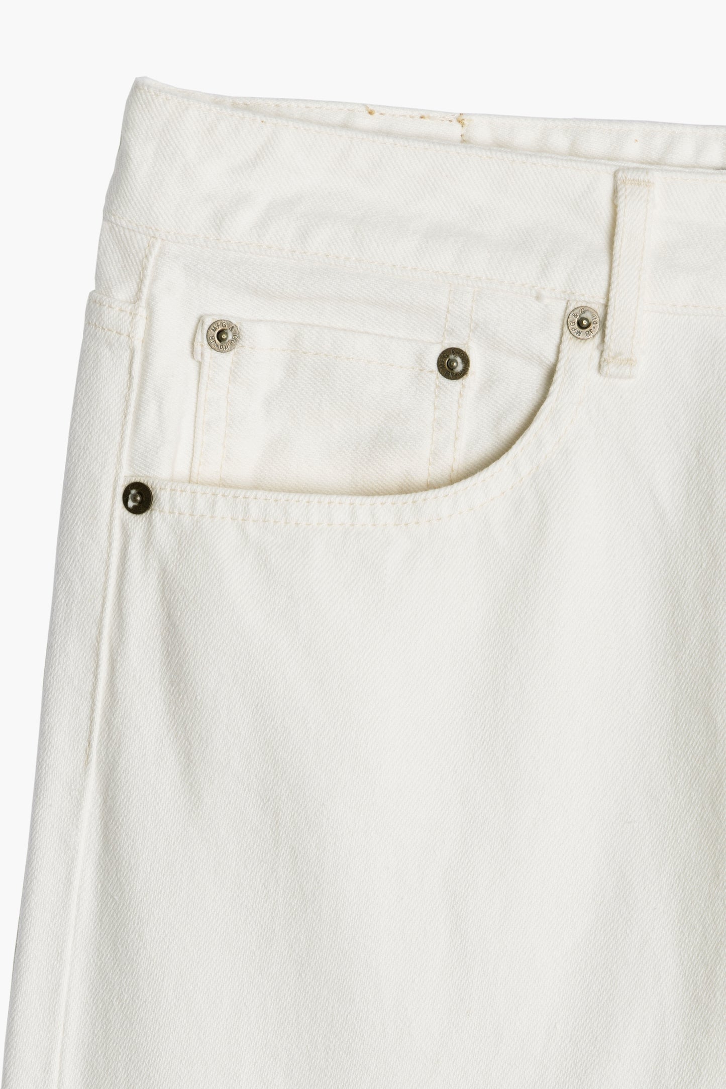 Jean Classic Straight 13.5Oz - Denim selvedge Blanc