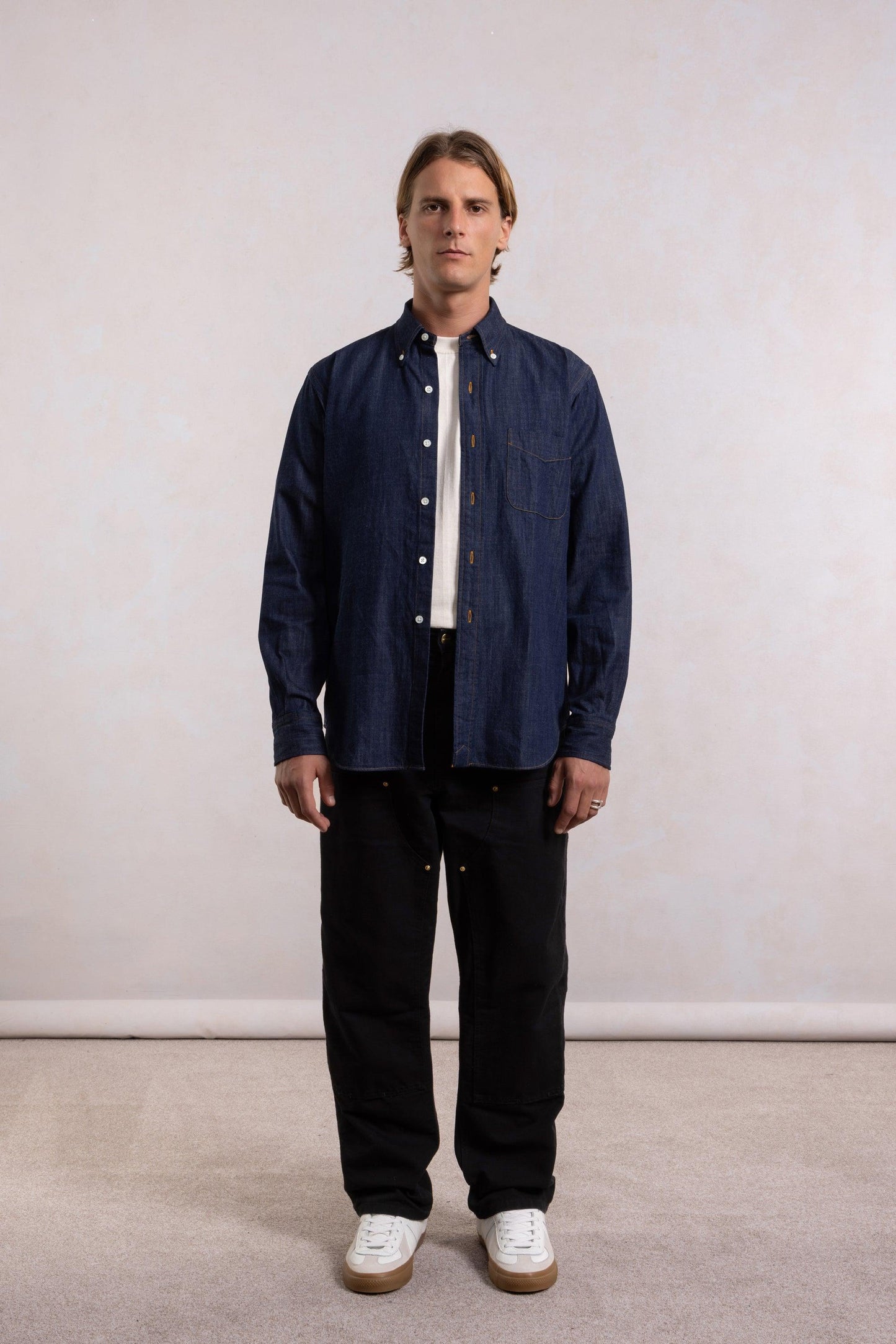 'Vintage Ivy' Shirt - Raw denim