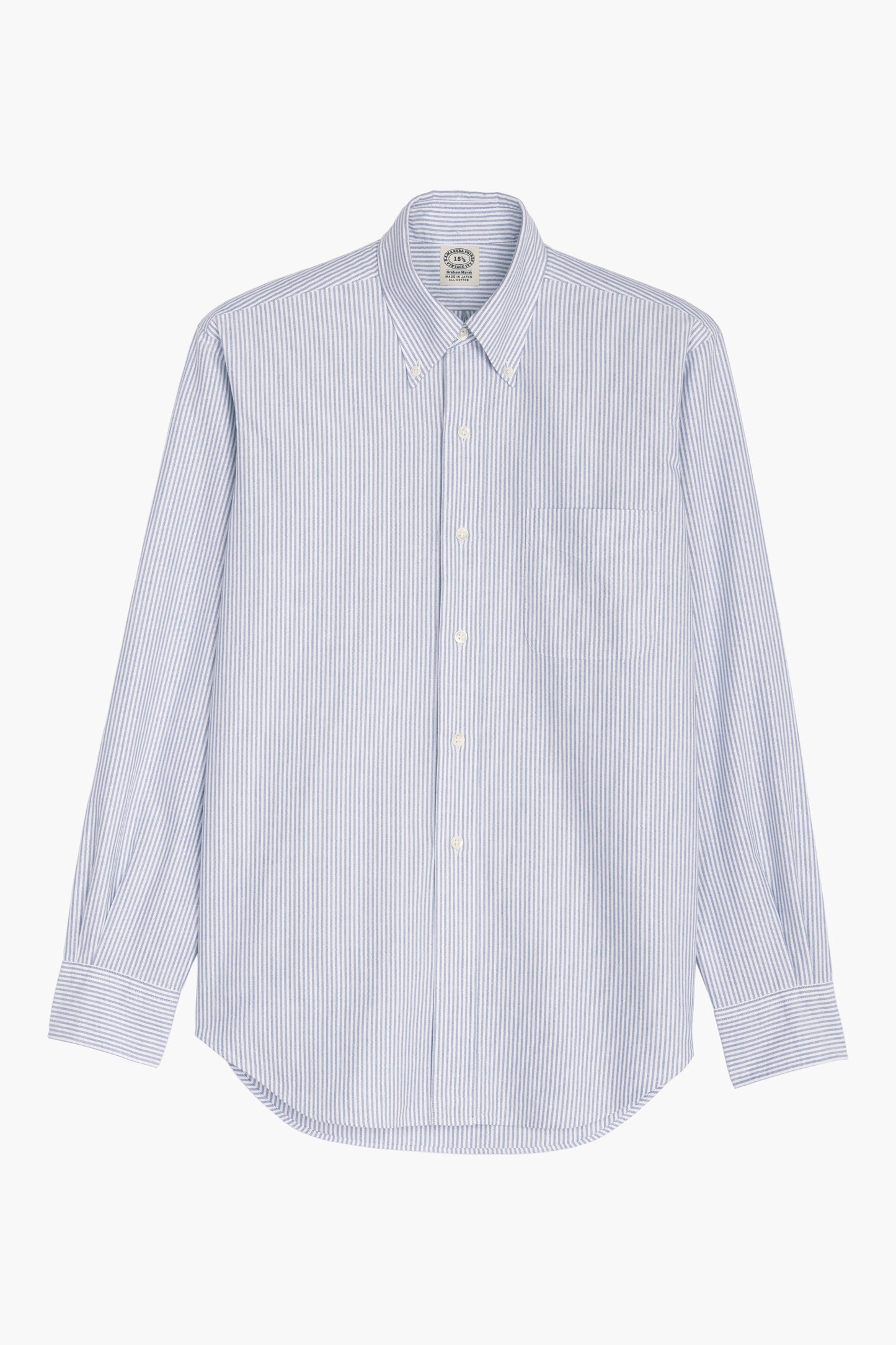 Chemise 'Vintage Ivy' - Oxford Rayé Bleu