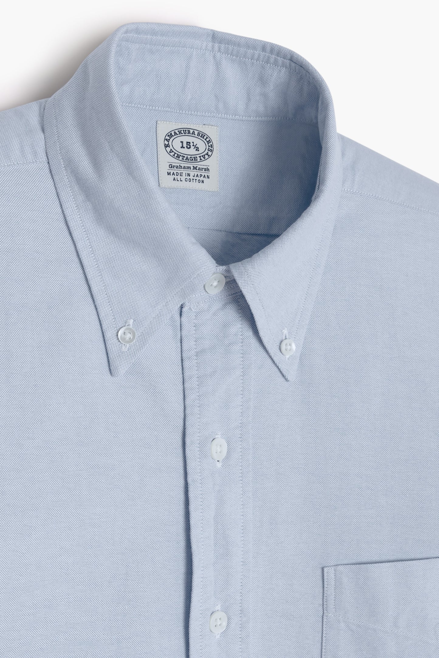 Vintage Ivy’ Oxford Shirt - Light Blue