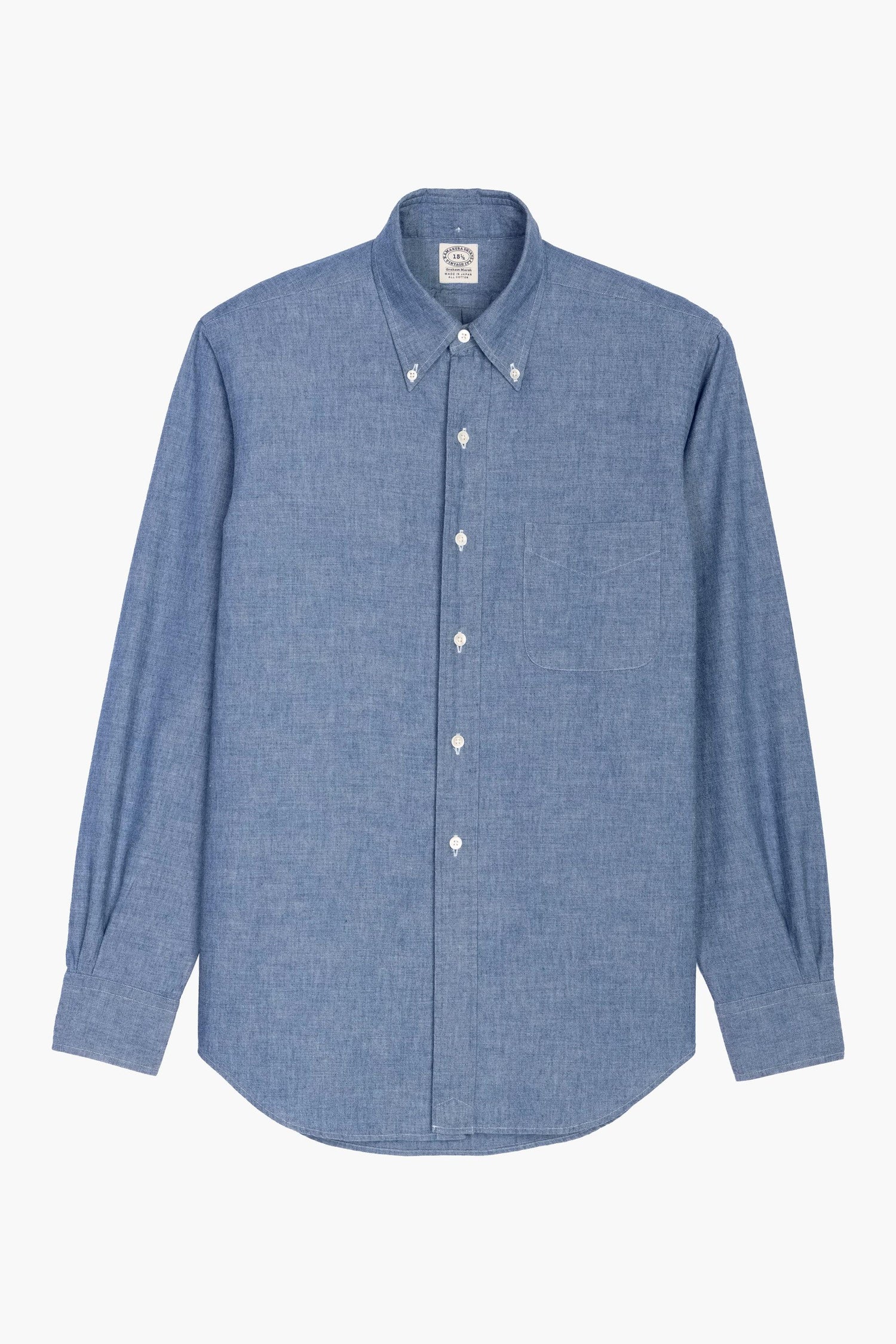 KAMAKURA SHIRTS - Chemise Vintage Ivy Chambray