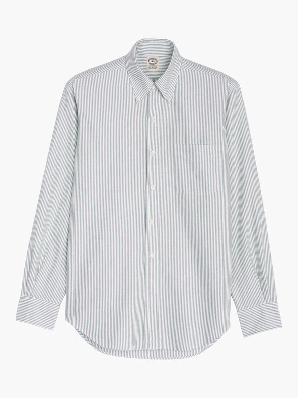 Chemise 'Vintage Ivy' - Oxford Rayé Vert