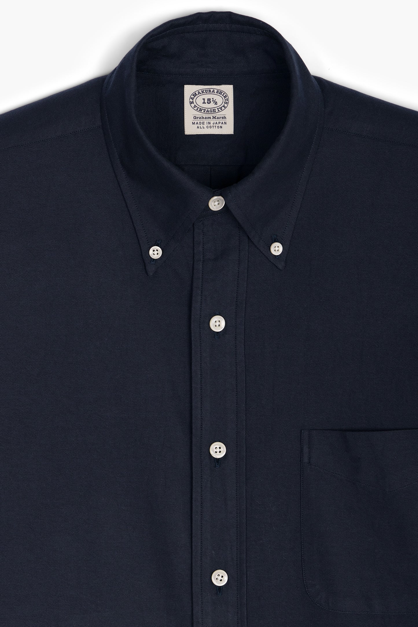 Chemise 'Vintage Ivy' - Oxford Marine