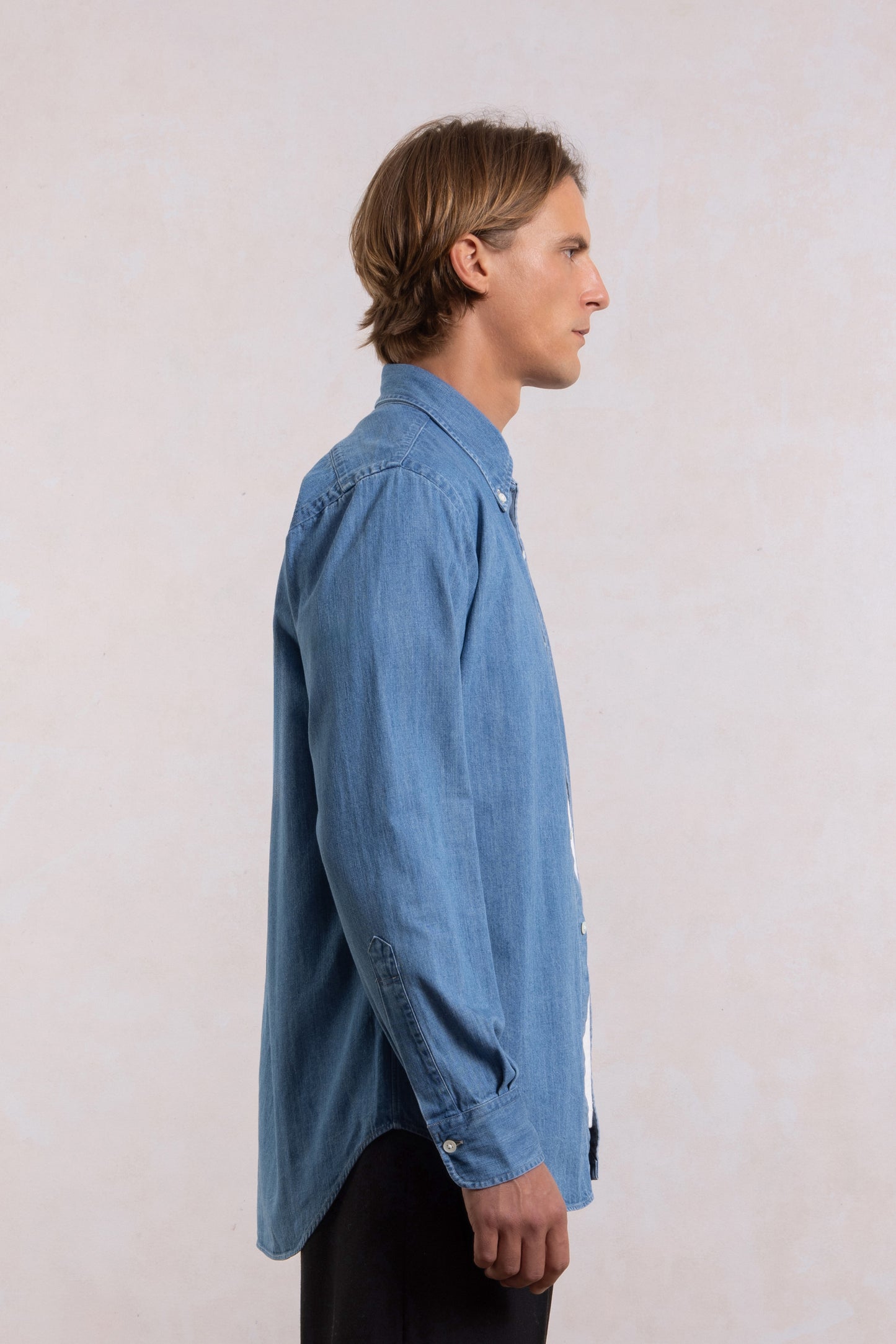 'Vintage Ivy' Shirt - Washed Denim