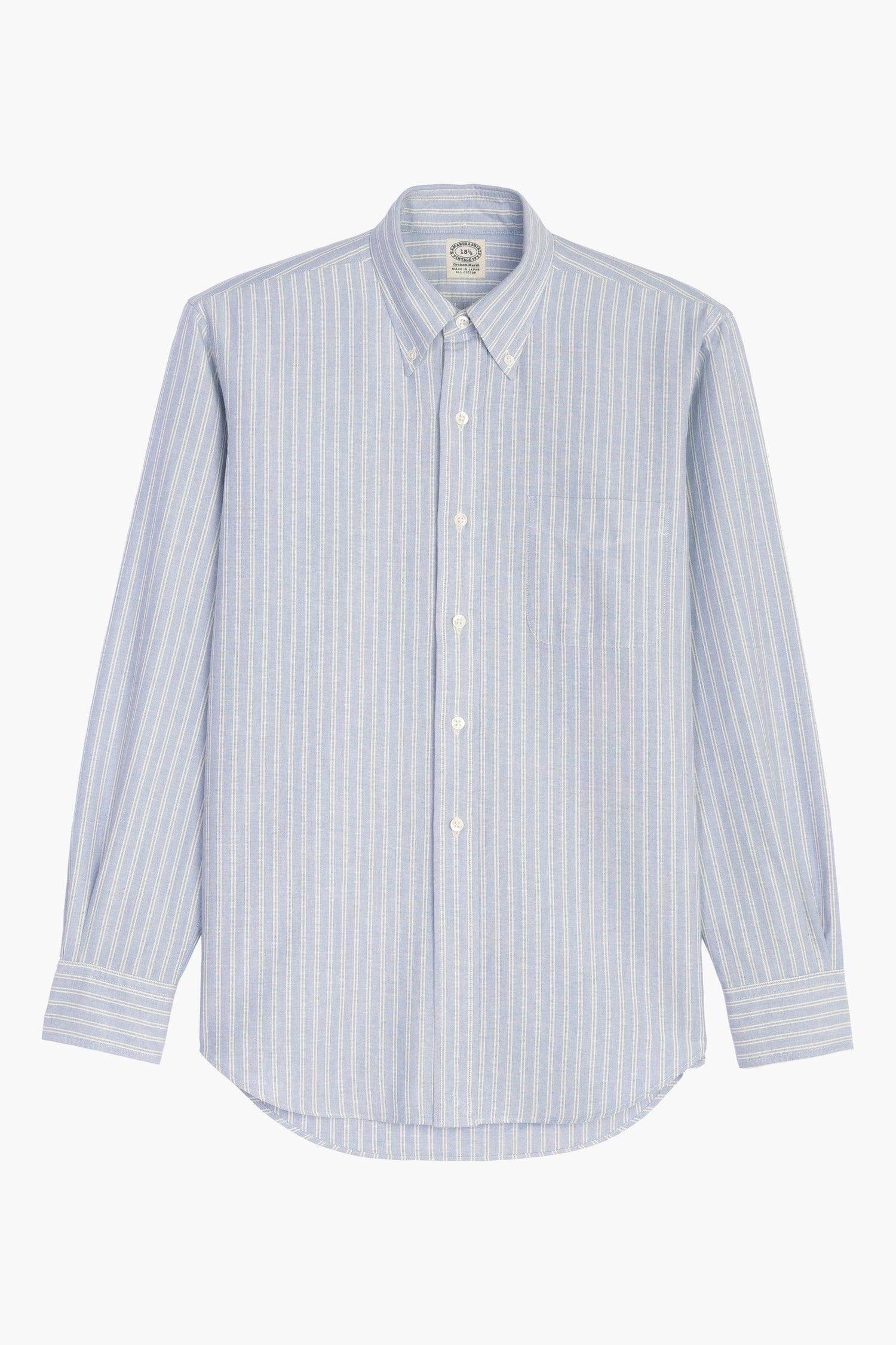 KAMAKURA SHIRTS x suuupply - Chemise Vintage Ivy Oxford Rayé