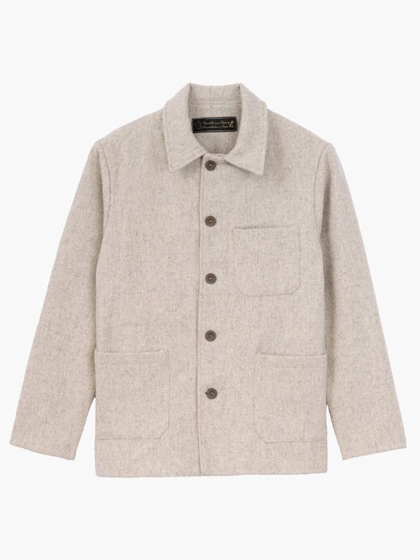 Veste de travail en laine - Écru